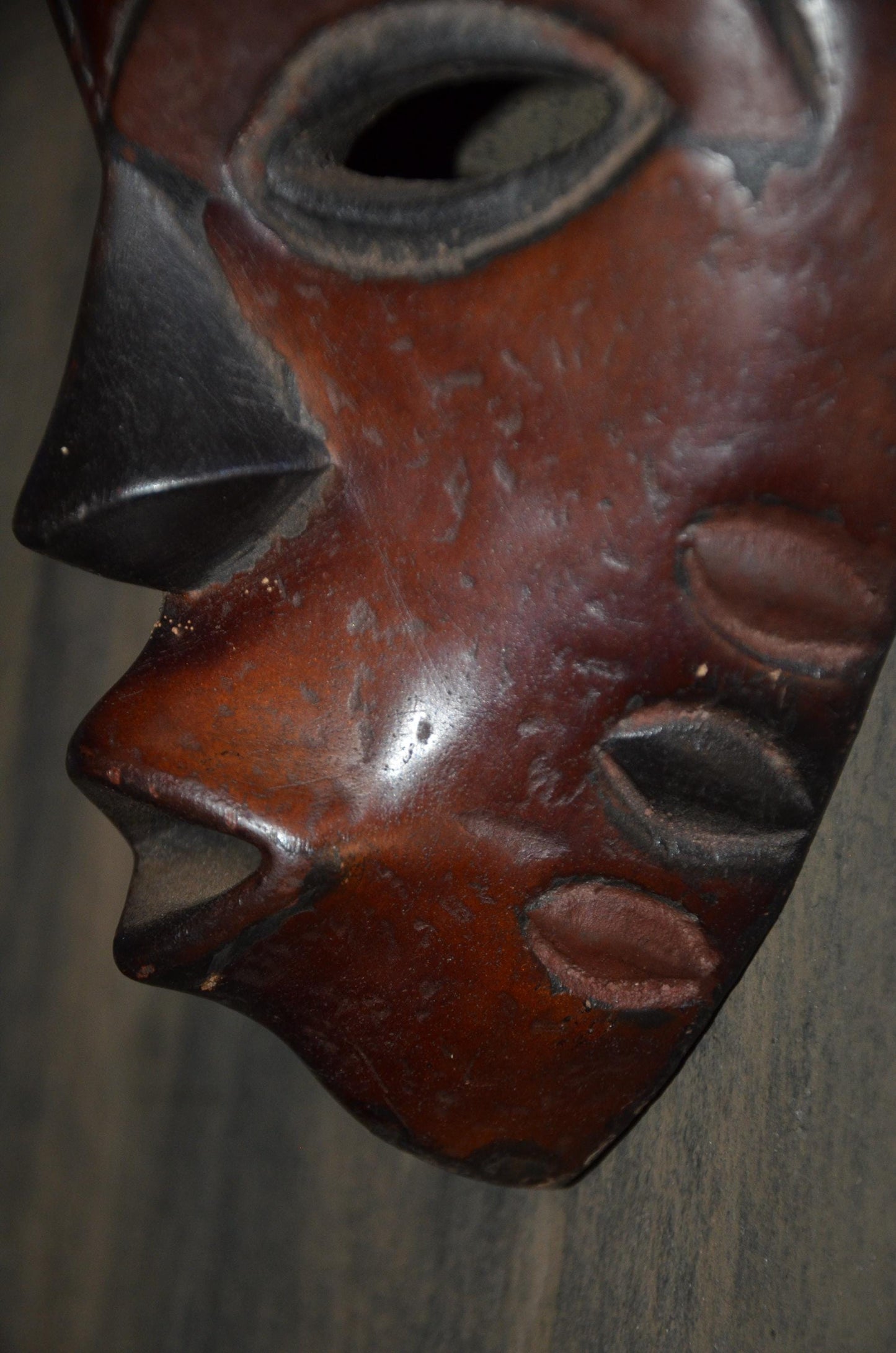 Authentic Chokwe Mask | Congolese Tribal Art | Hand-Carved Wood