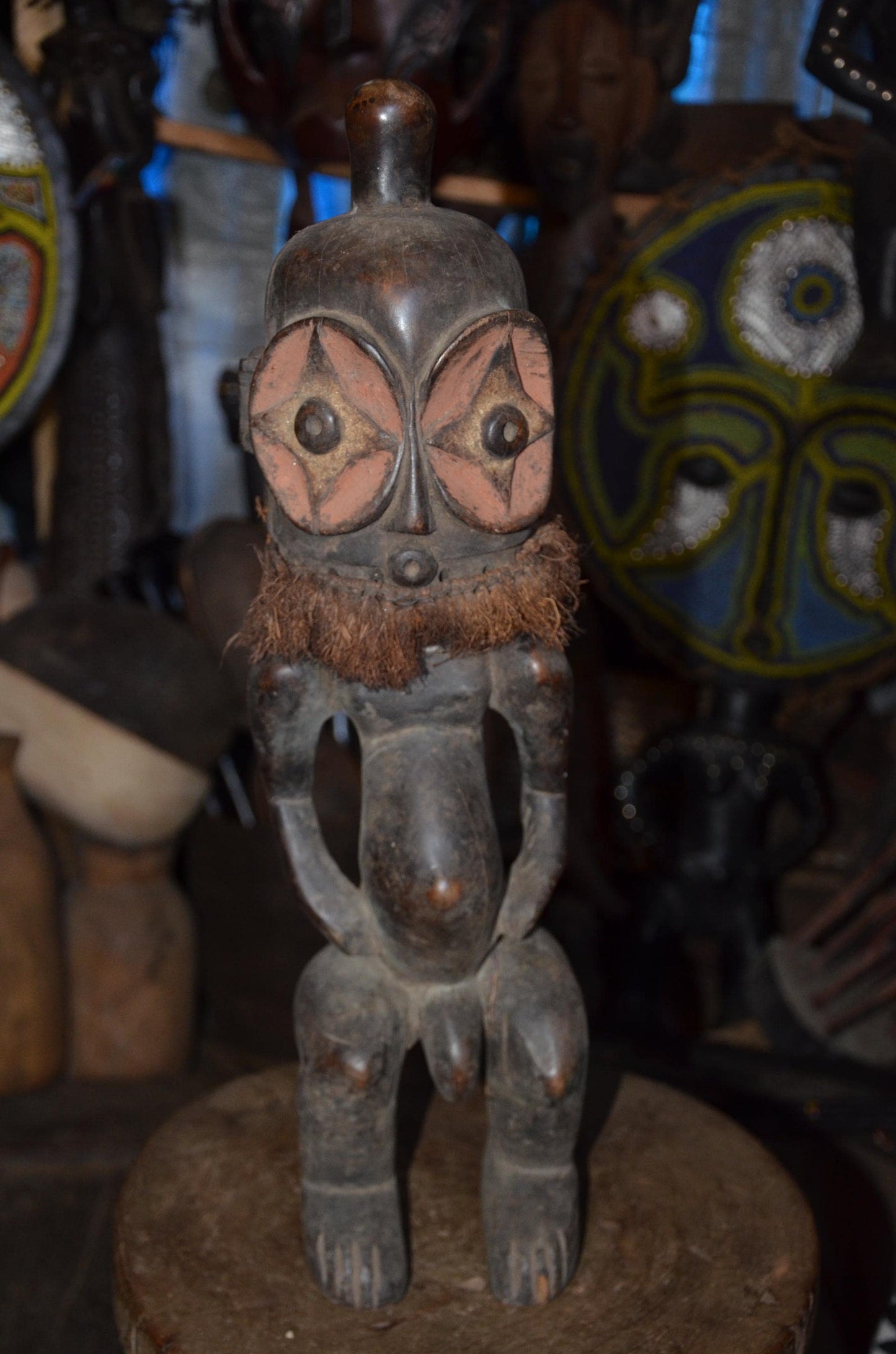 Authentic Tanzanian Power Figure | Kwaya Sukuma Nyamwezi Wood Carving | Tribal Statue