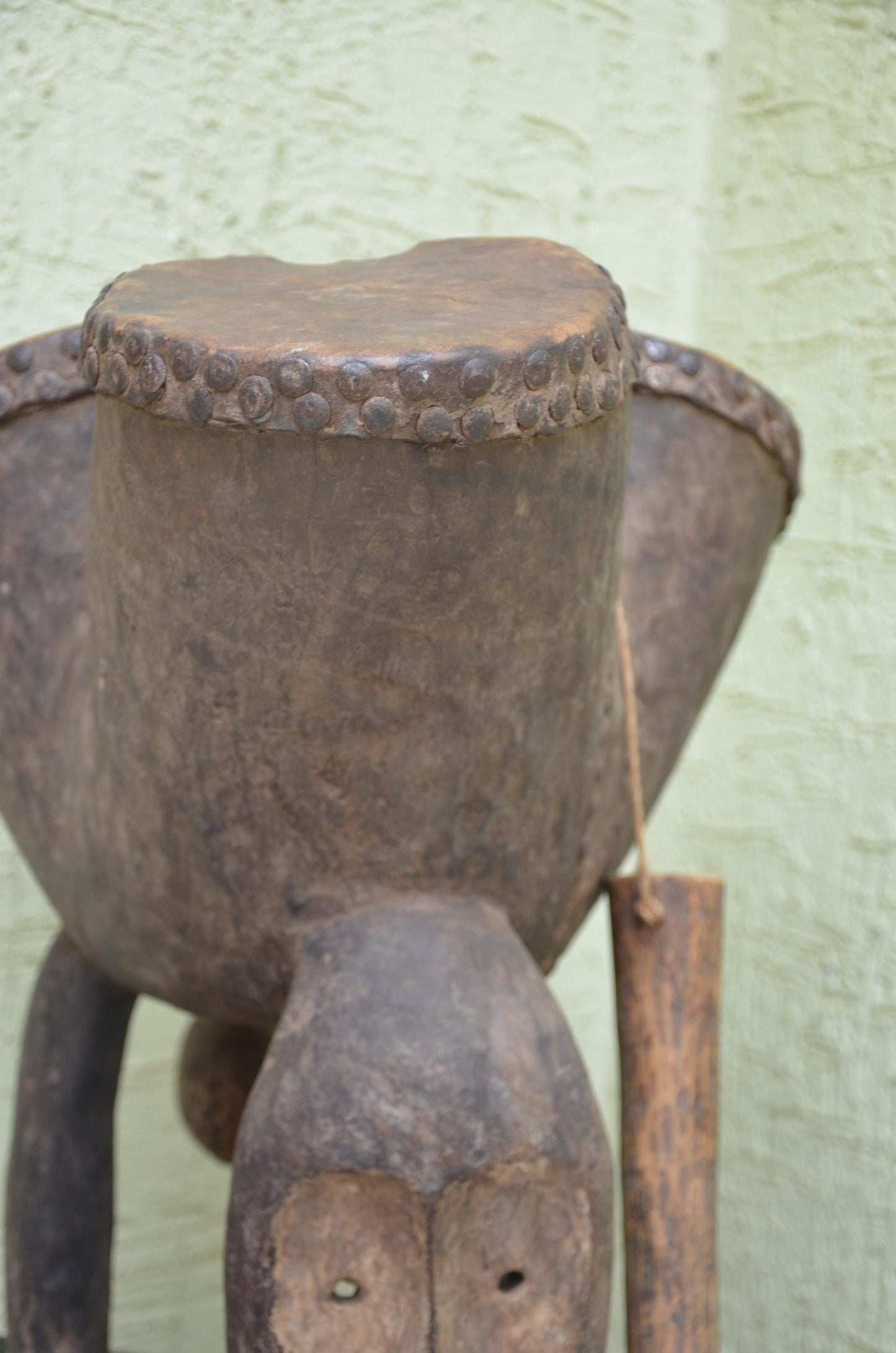 Authentic Pende/Kuba Traditional Double Drum | Congolese Art