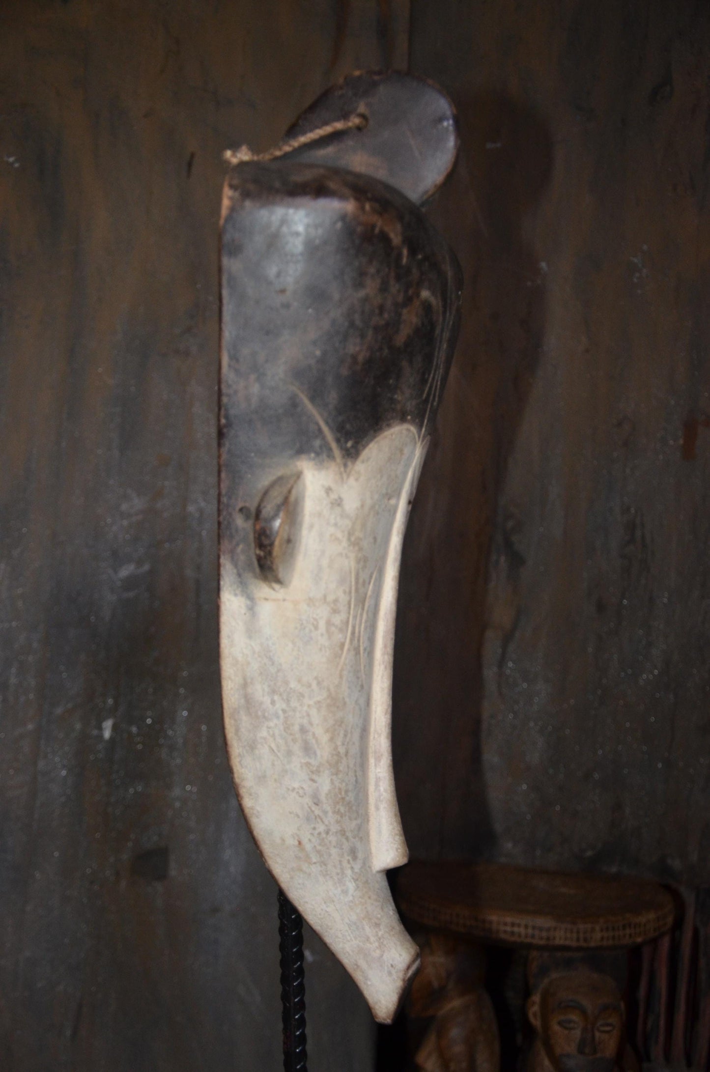 Authentic Fang Ngil Mask | Gabonese Tribal Art | Large Wood Carving