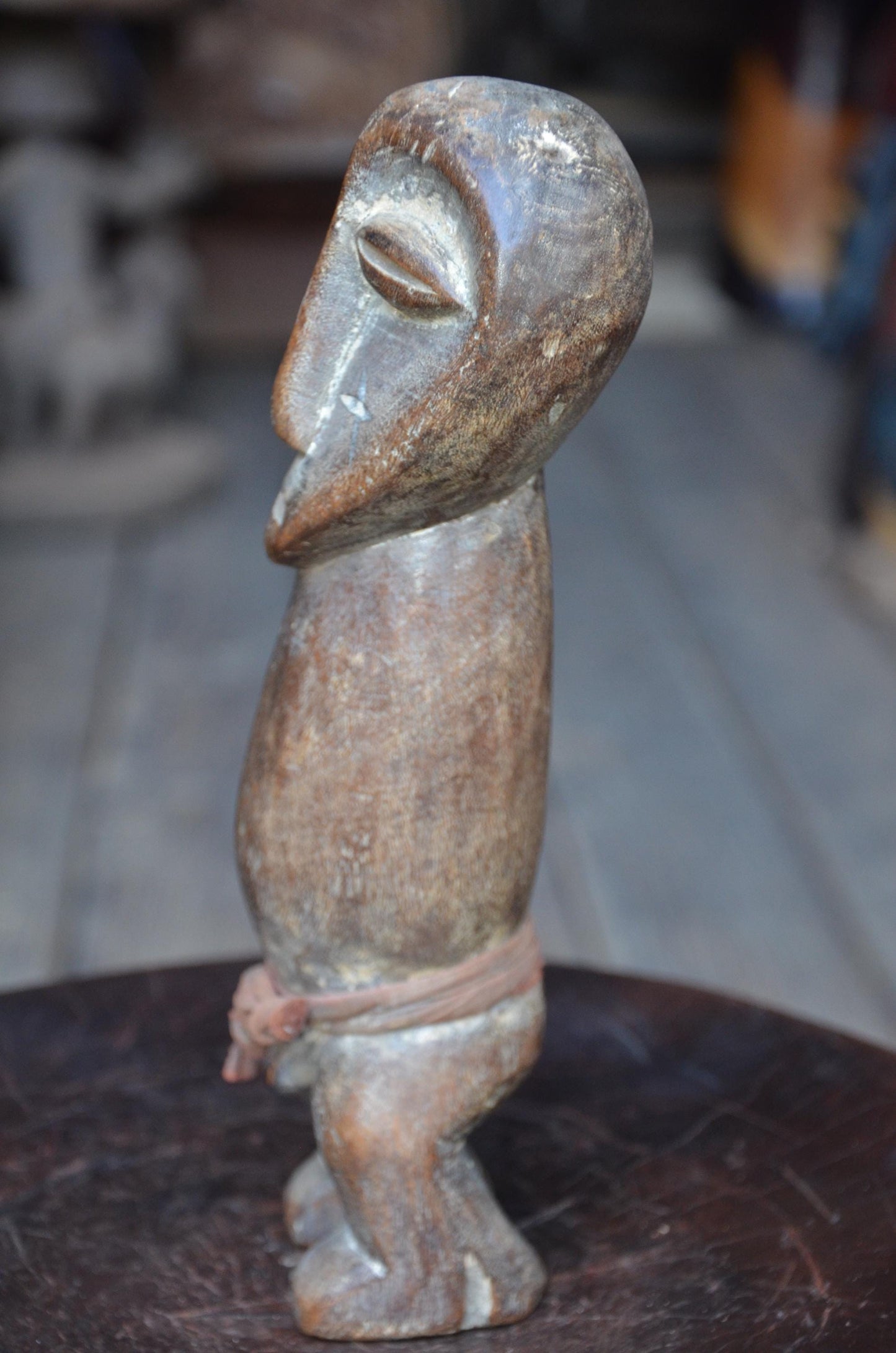 Authentic Lega Ancestor Figure | Congolese Tribal Wood Sculpture