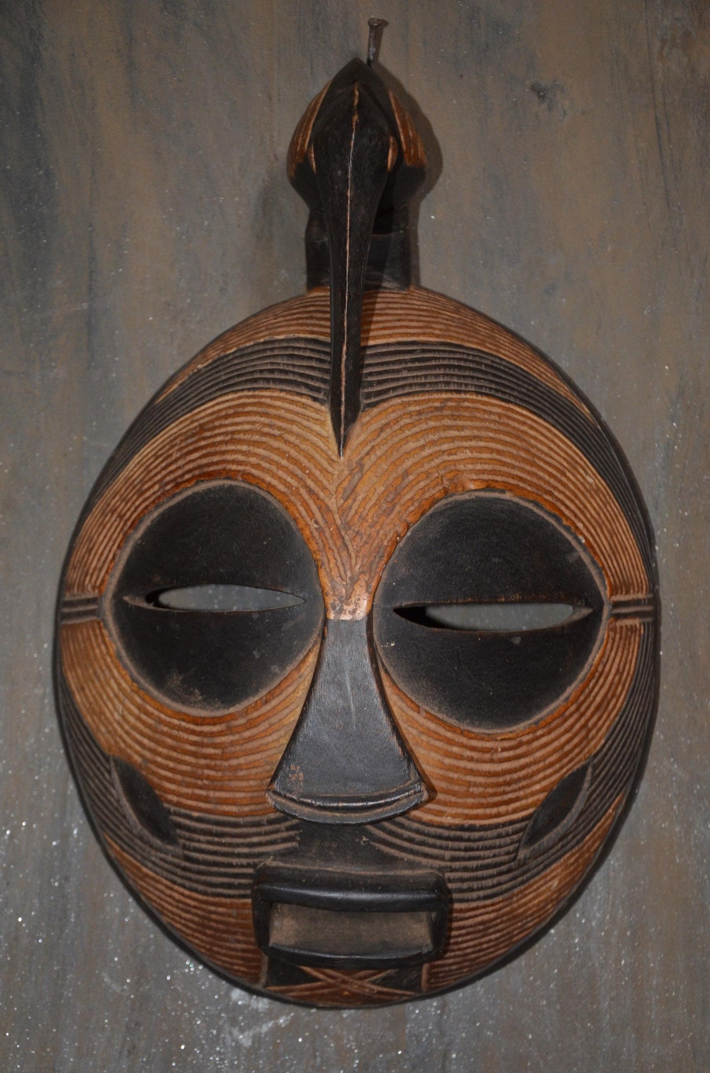Authentic Luba "Kifwebe" Bird Mask | Congolese Tribal Art