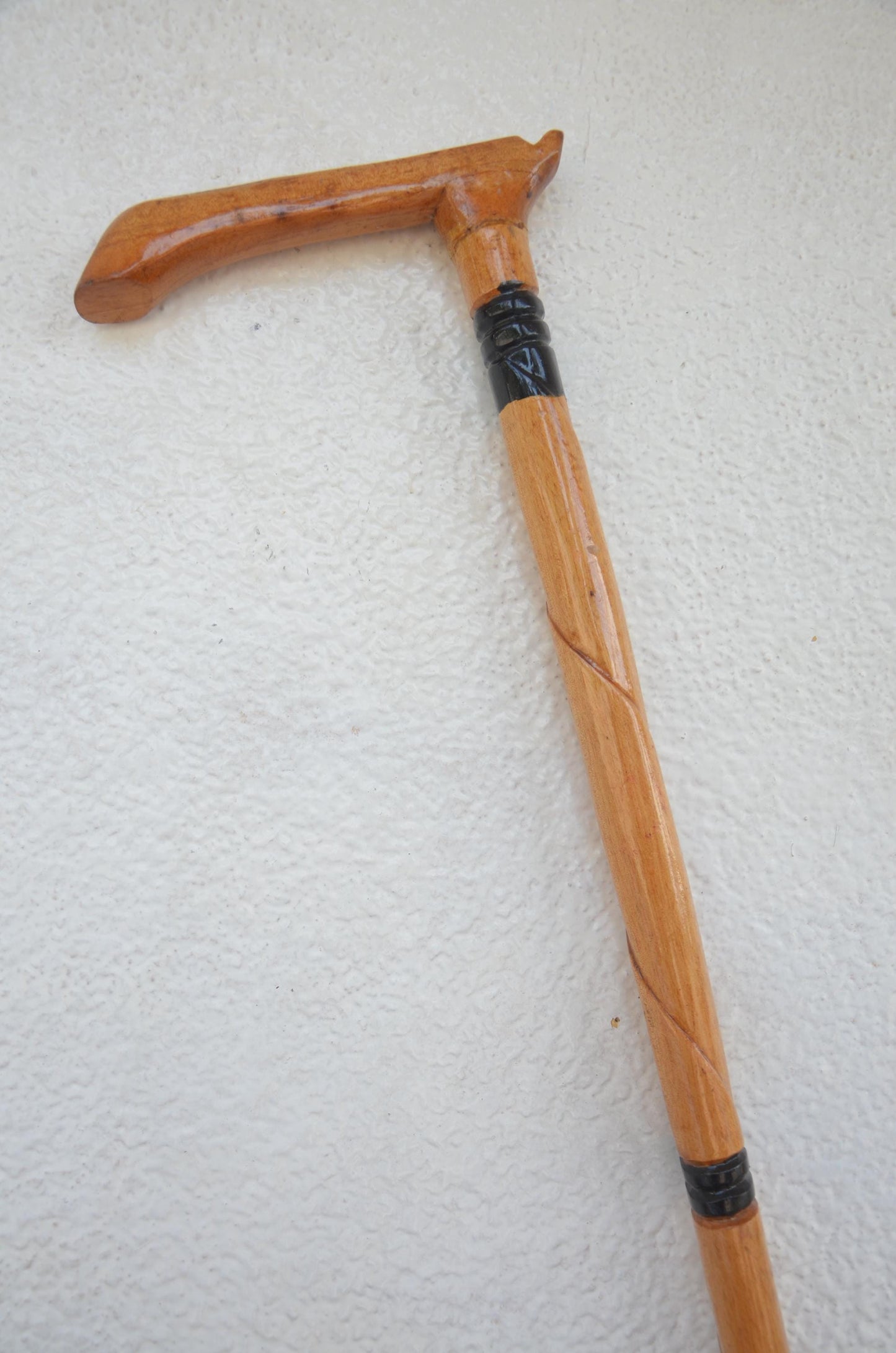 Handcrafted African Royal Walking Stick | Traditional Wooden Cane and Staff