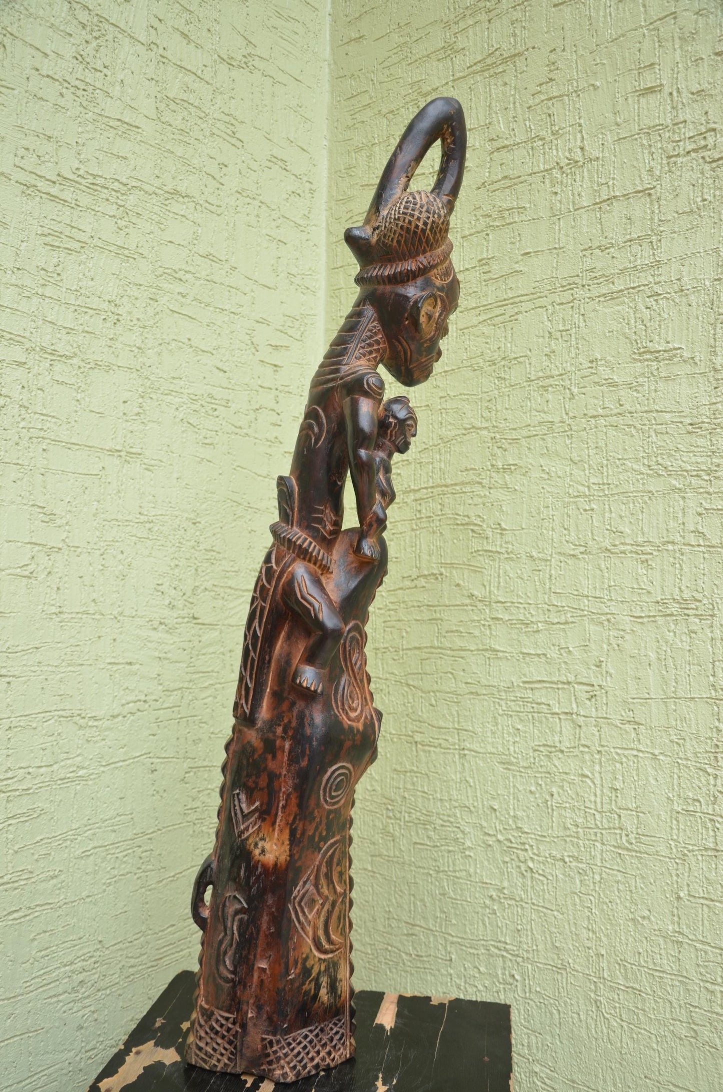 Authentic Senufo-Style Maternity Figure | West African Ancestral Art