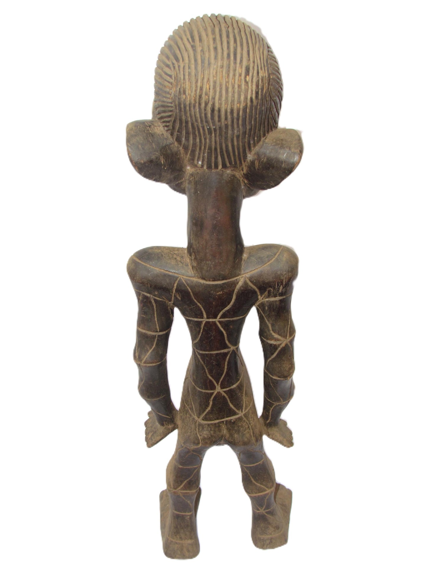Grande statue de Mangbetu sculpture Congo RDC Art Tribal Africain