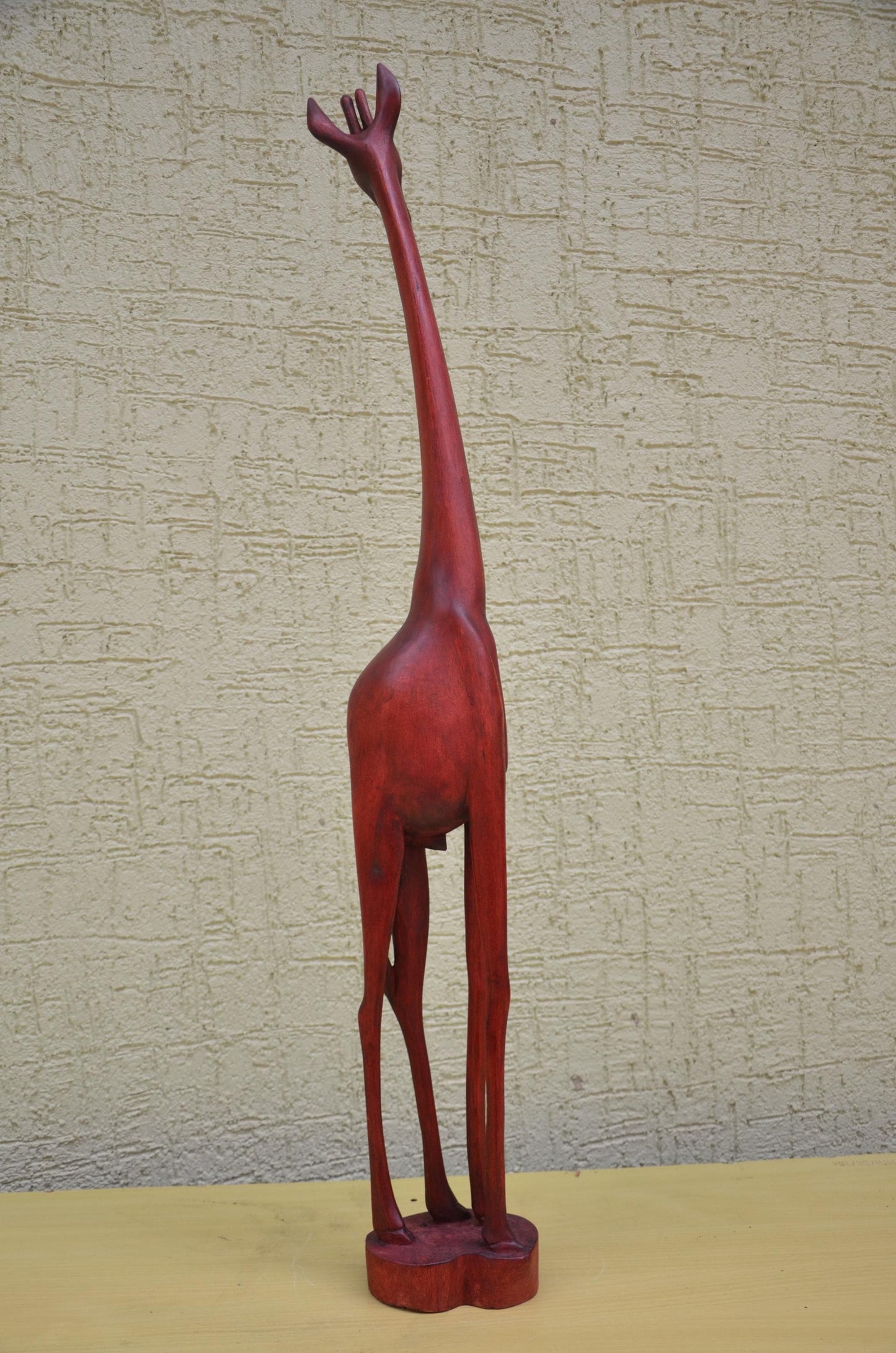 Monumental African Wooden Giraffe Sculpture | Wildlife Art