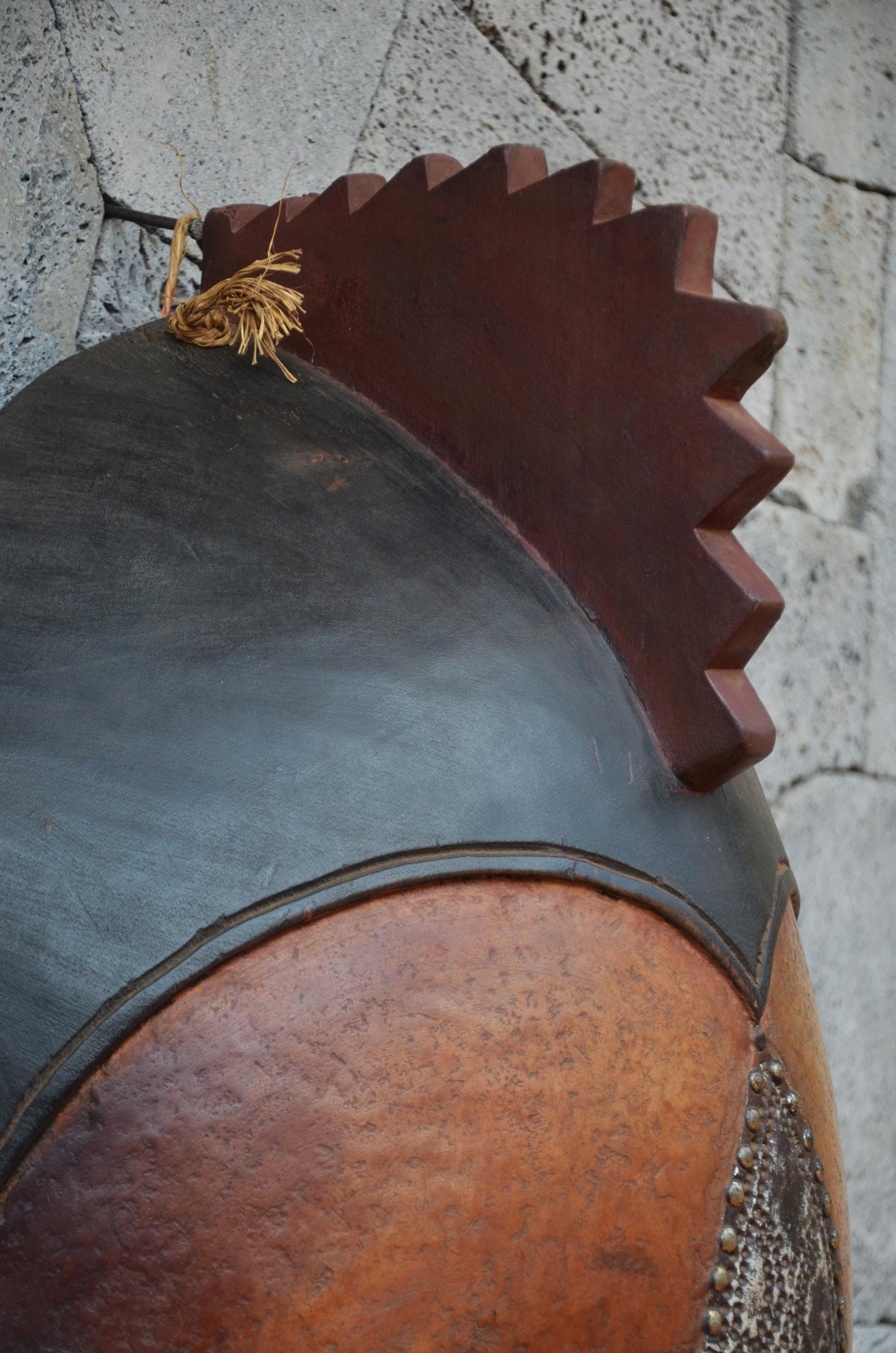 Authentic Yaure-Style Mask | Elegant Ivorian Tribal Wall Art