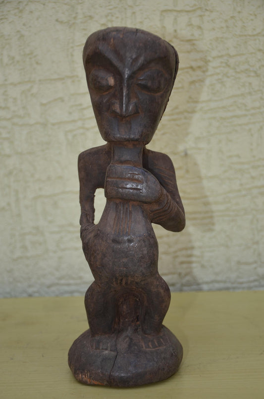 Authentic Songye Luba Male Power Figure | Congolese Art