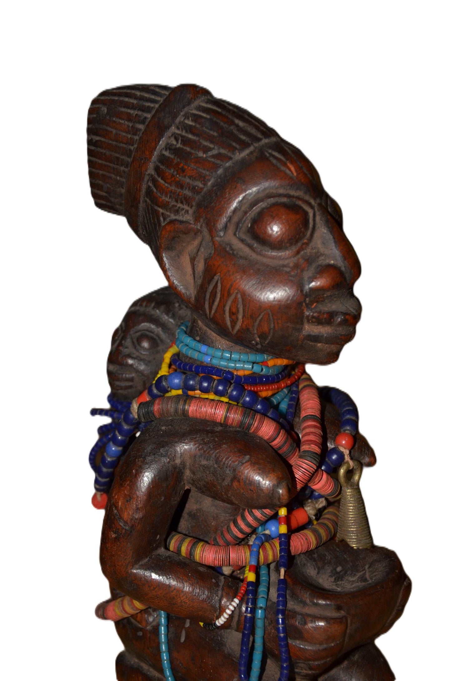 Authentic Mumuye Statue | Nigerian Tribal Figure | Abstract Wood Sculpture