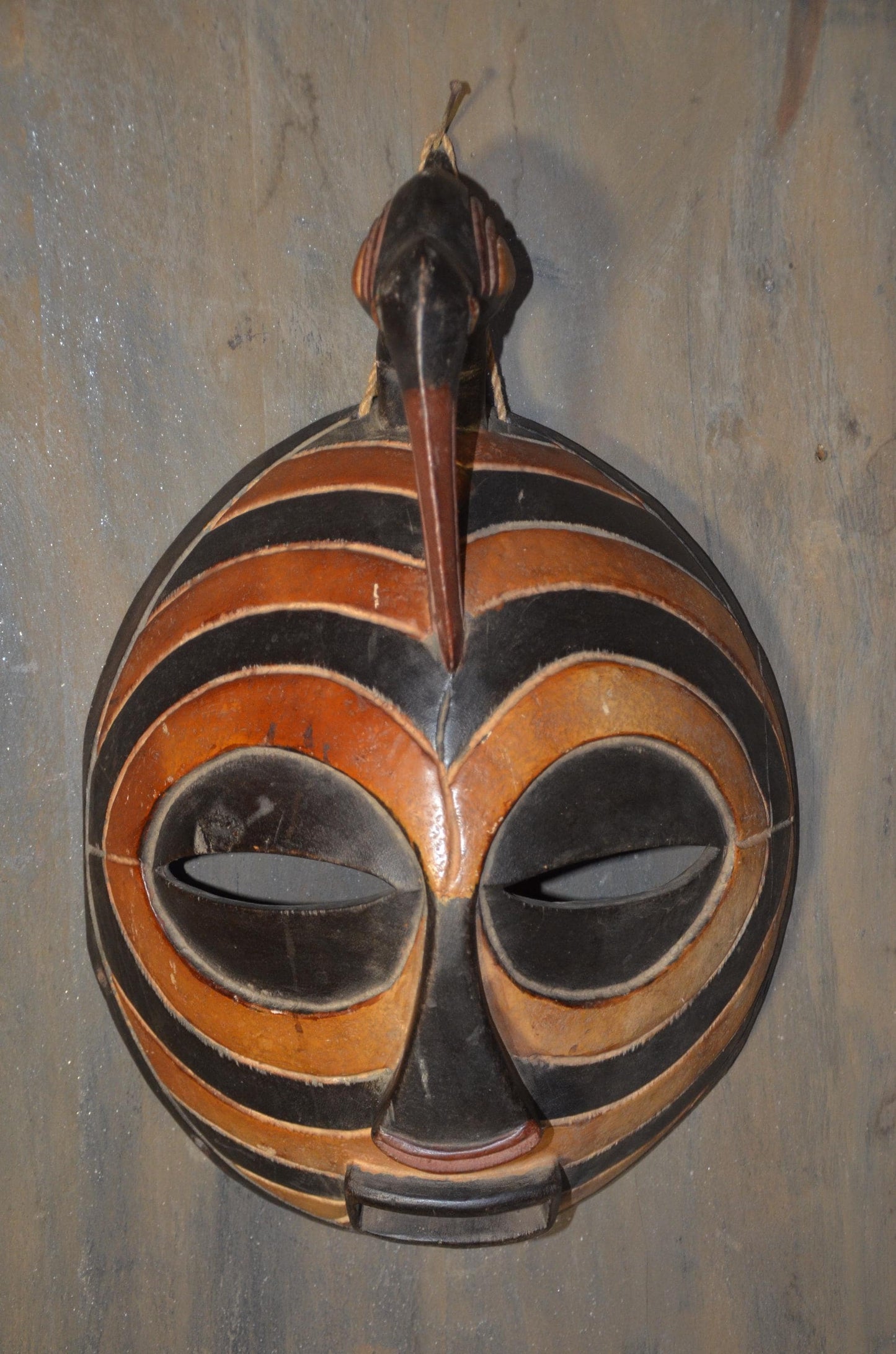 Authentic Songye Kifwebe Mask | Bird Motif | Congolese Tribal Art