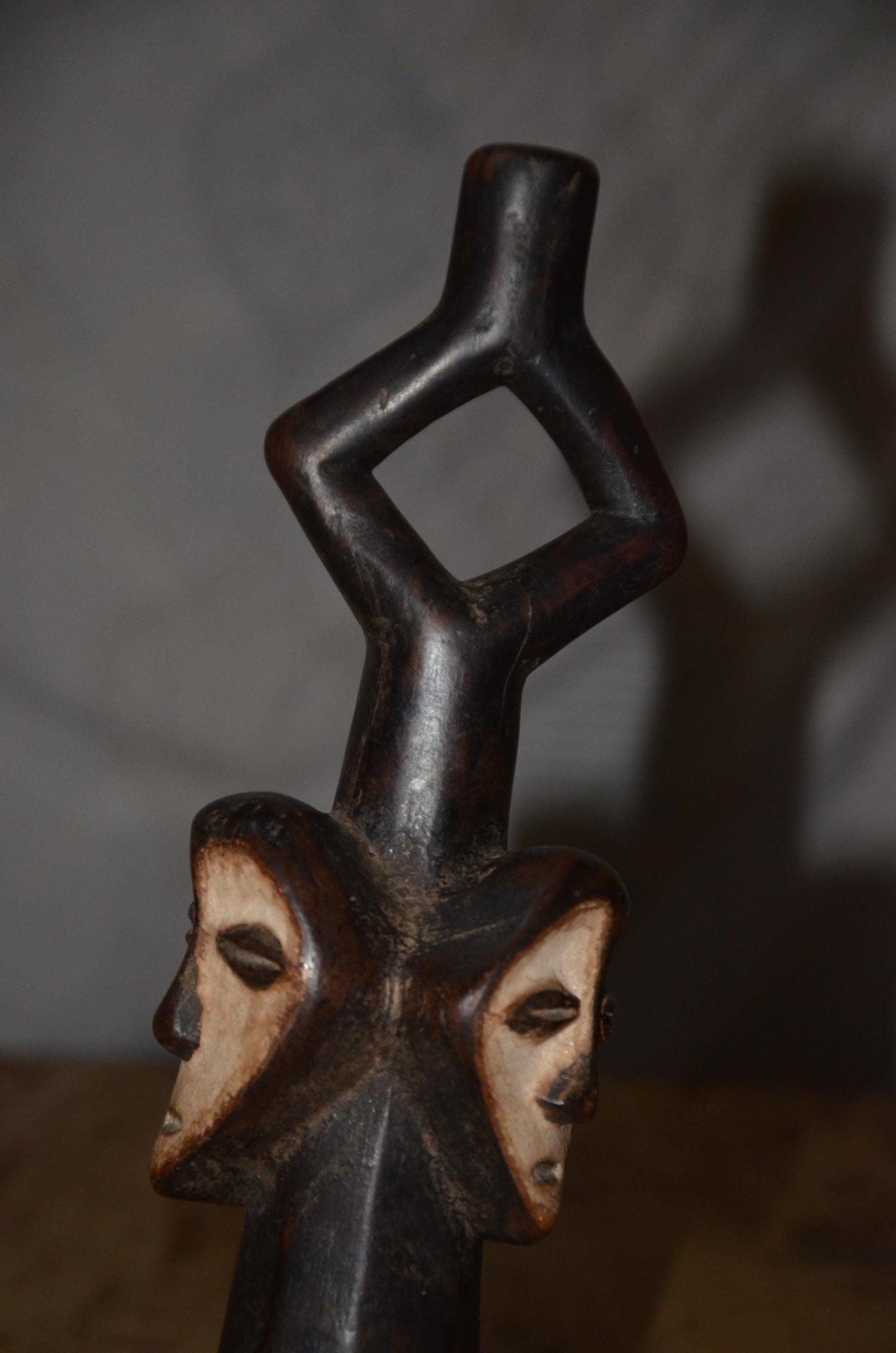 Authentic Lega Statue | Congolese Tribal Art | Hand-Carved Wood Sculpture