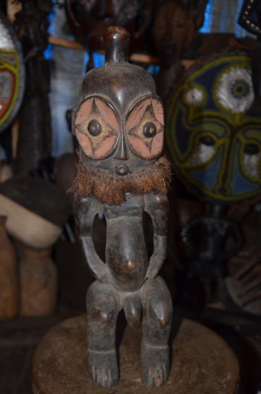 Authentic Tanzanian Power Figure | Kwaya Sukuma Nyamwezi Wood Carving | Tribal Statue
