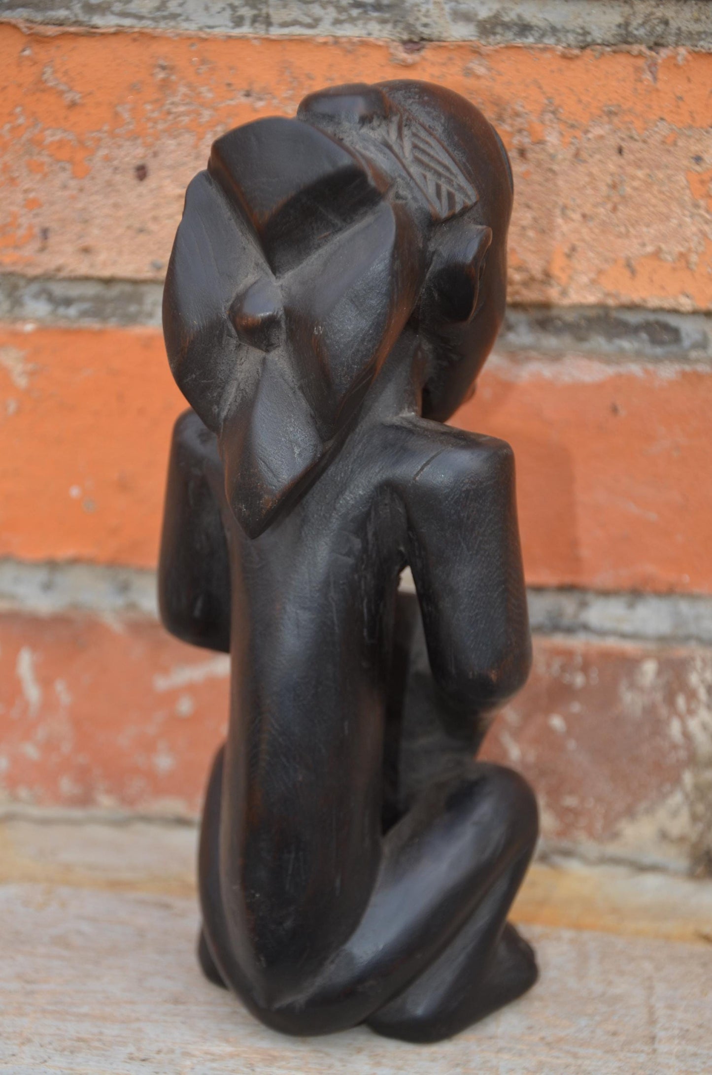 Authentic Luba/Hemba Female Figure with Cup | Congolese Art