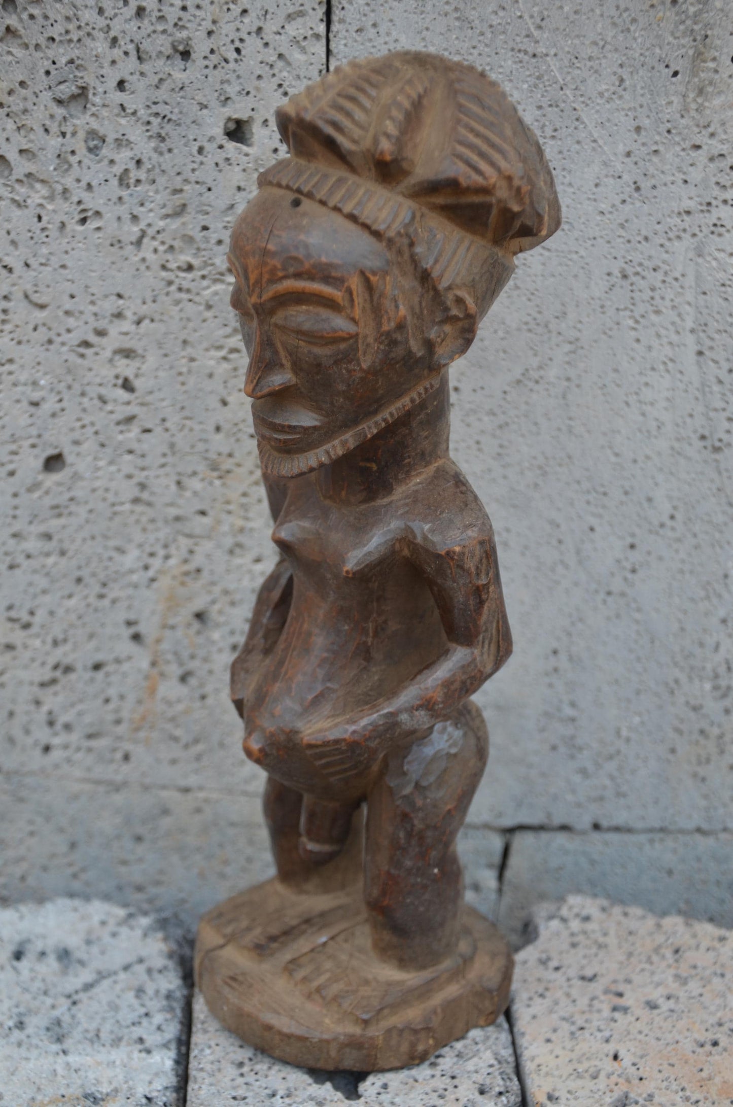 Authentic Hemba Male Ancestor Figure | Congolese Tribal Art | Singiti