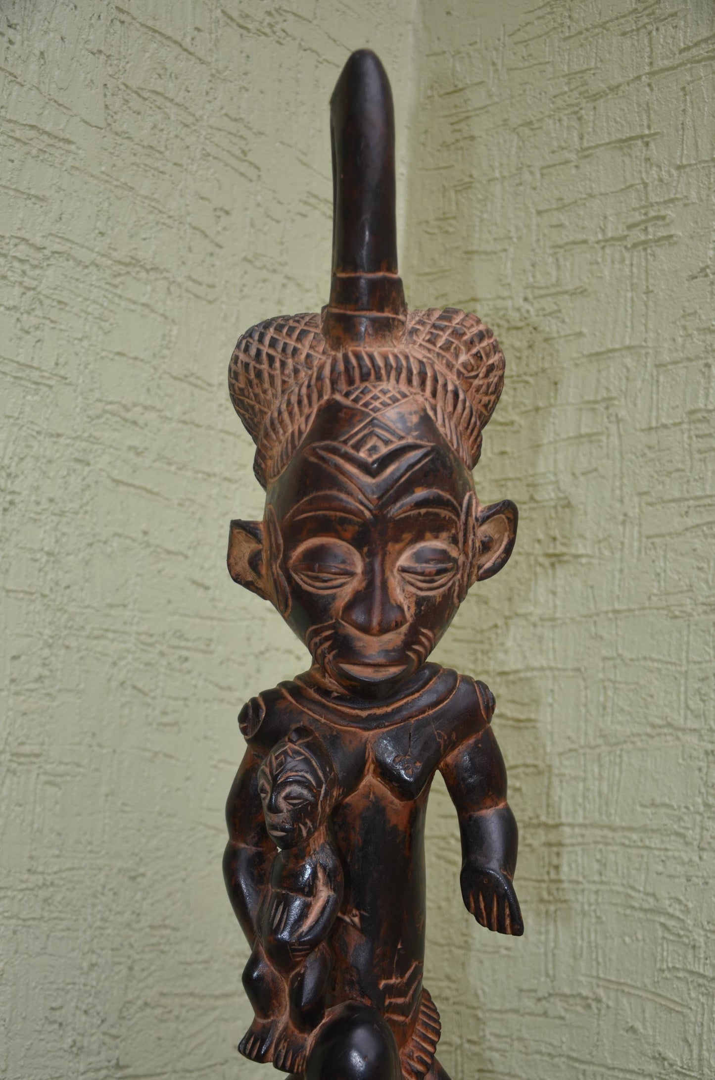 Authentic Senufo-Style Maternity Figure | West African Ancestral Art