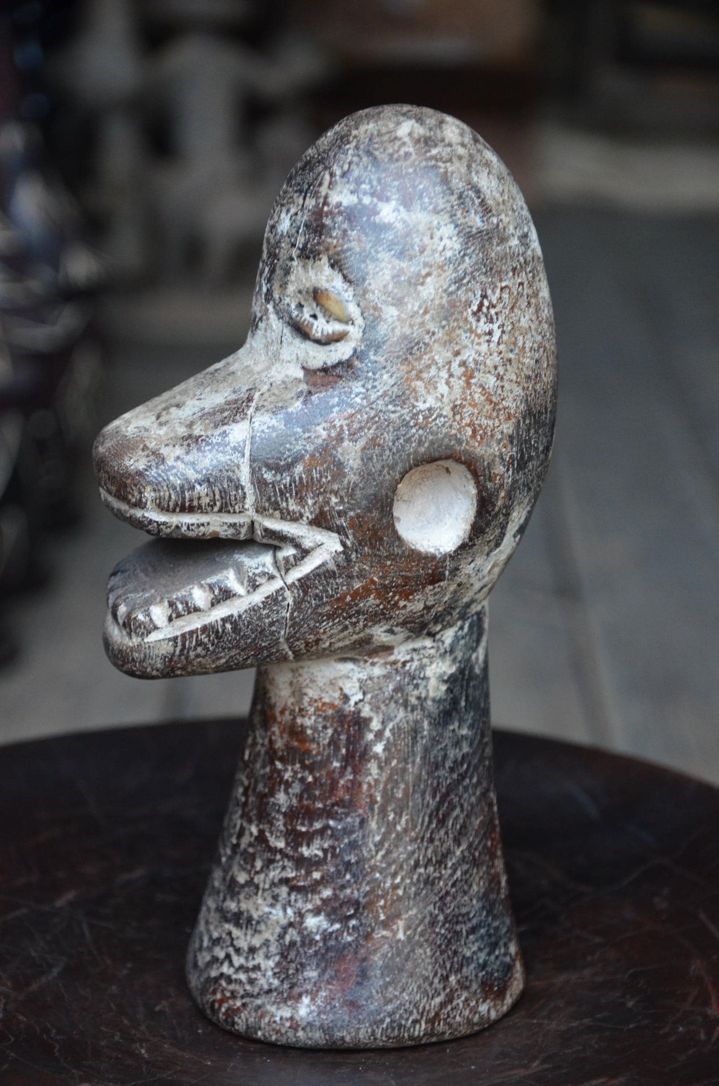 Authentic Lega Animal Sculpture | Tribal Wood Carving | Congolese Art