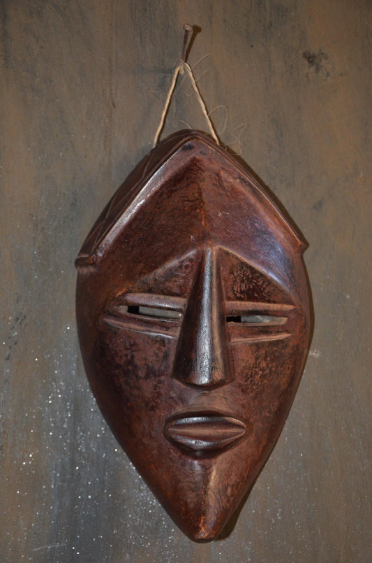 Authentic Lwalwa Mask | Congolese Cubist Style | Tribal Wood Art
