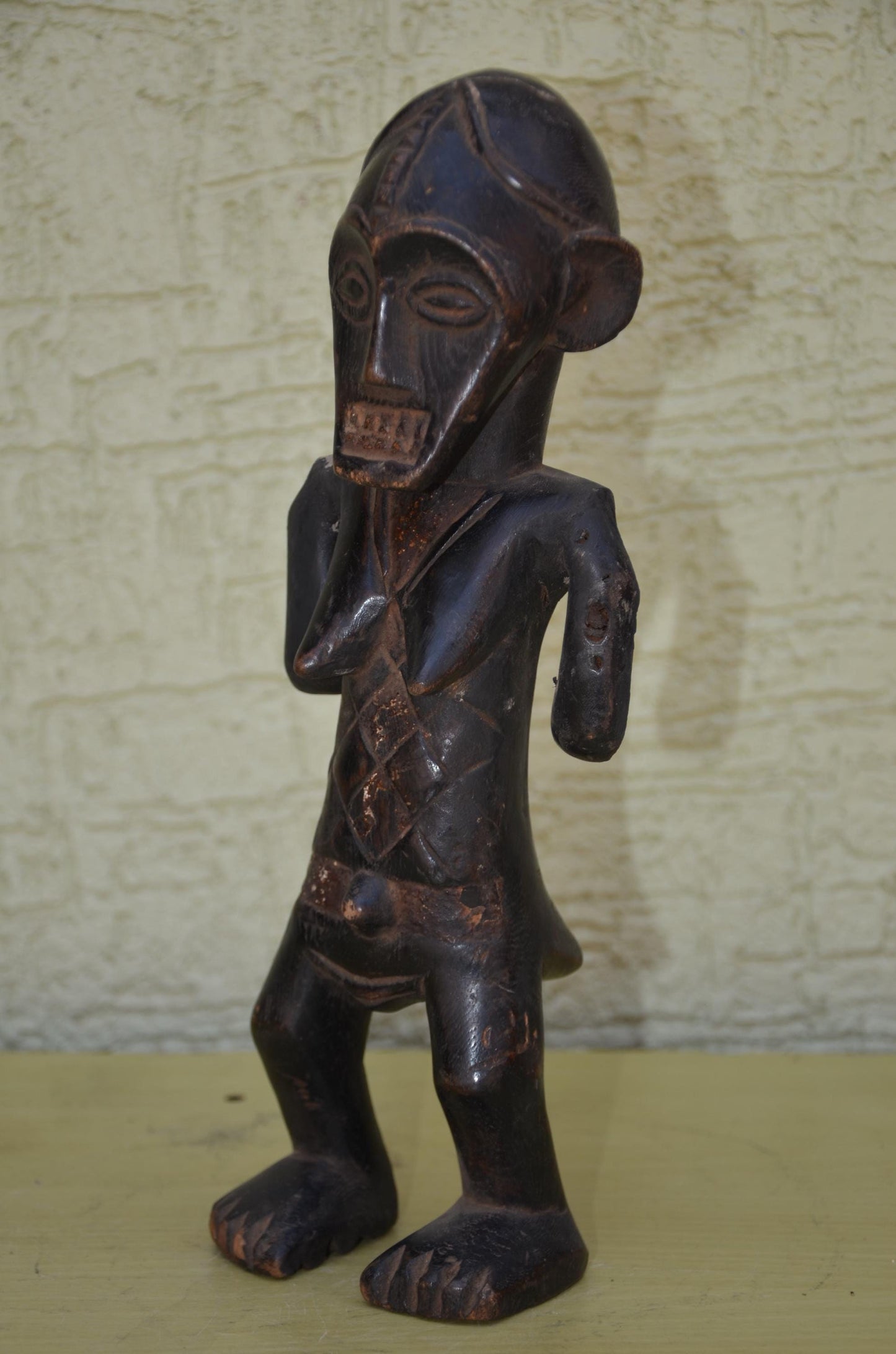Authentic Songye Standing Female Figure | Congolese Art