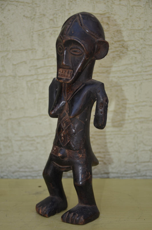 Authentic Songye Standing Female Figure | Congolese Art