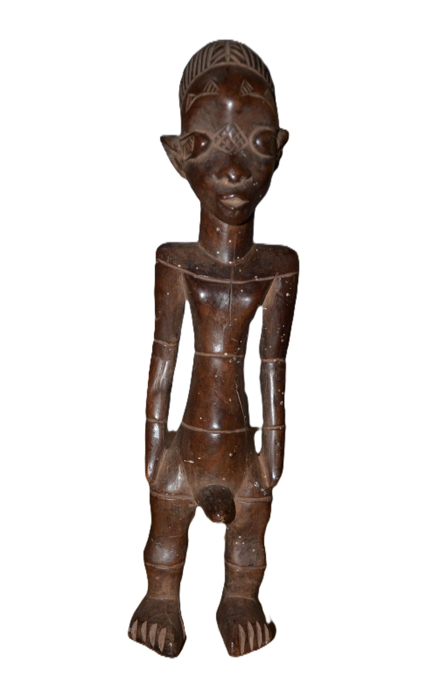 Authentic Ngweto Statue | Congolese Tribal Art | Hand-Carved Wood Sculpture