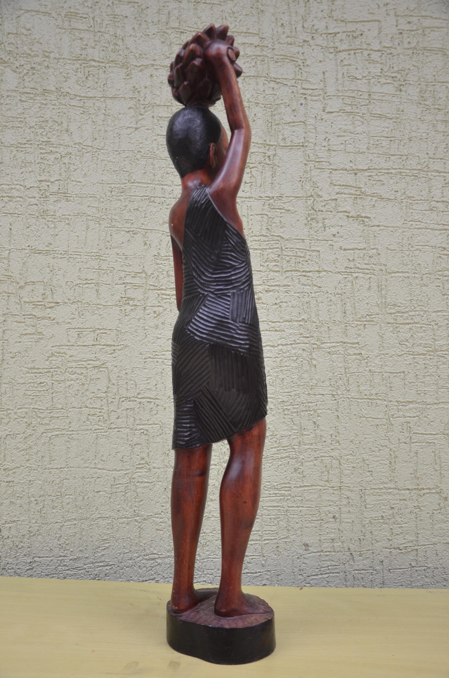 Monumental African Banana Harvester Statue | Tribal Art