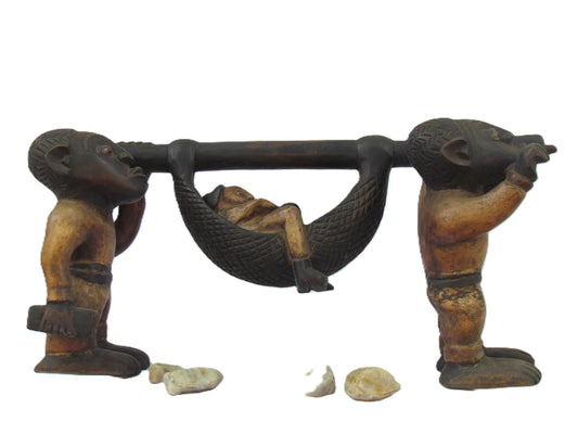 Un maître colonial porté par des Congolais – Art du début du XXe siècle | Mouvement de Lubumbashi | Peinture africaine postcoloniale