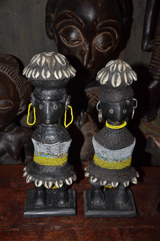 Authentic Namji Beaded Fertility Doll | Cameroonian Tribal Art