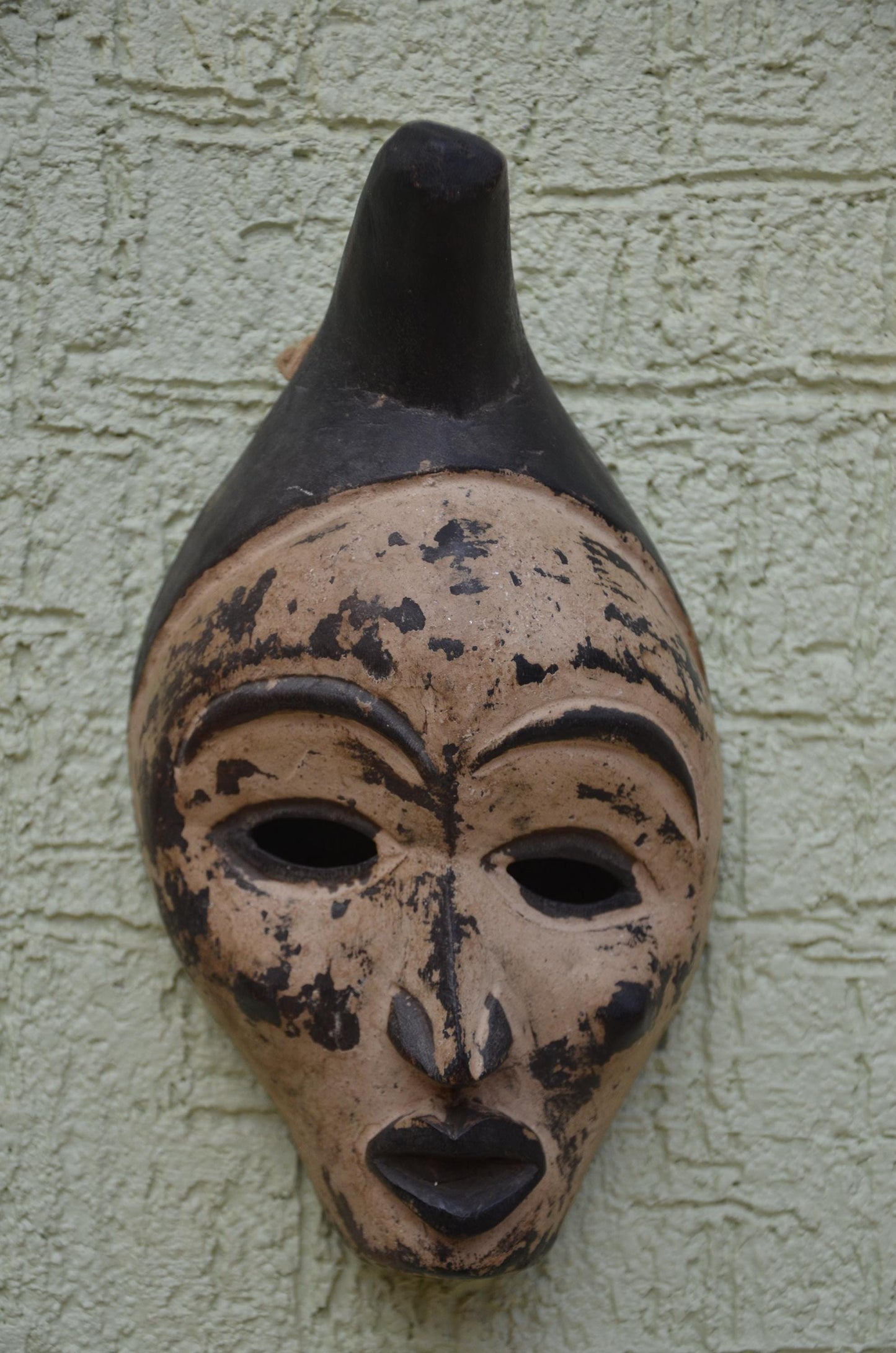 Lega Tribal Mask | Authentic DRC Hand-Carved Wooden Wall Art, Ethnic Decor