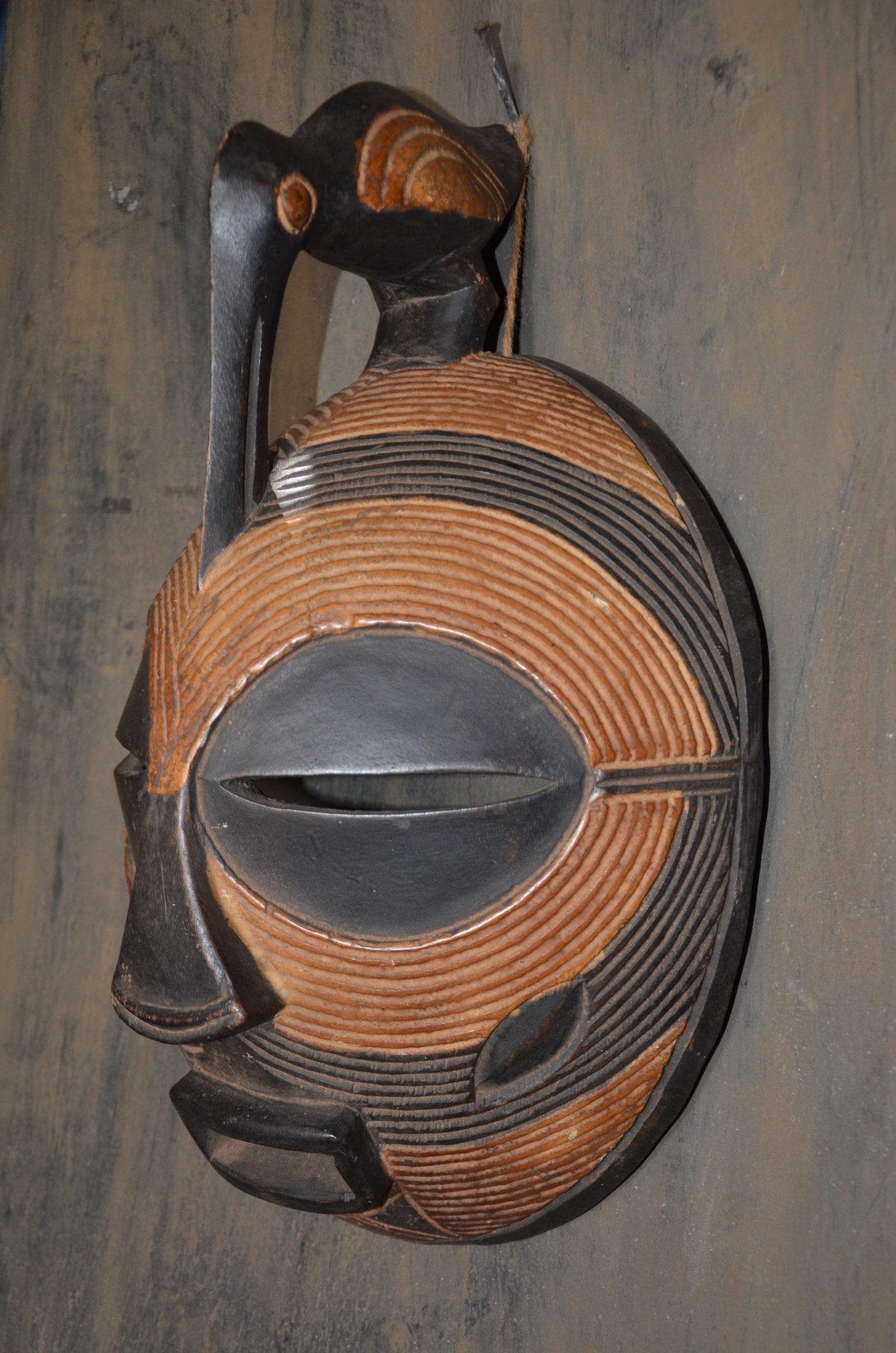 Authentic Luba "Kifwebe" Bird Mask | Congolese Tribal Art