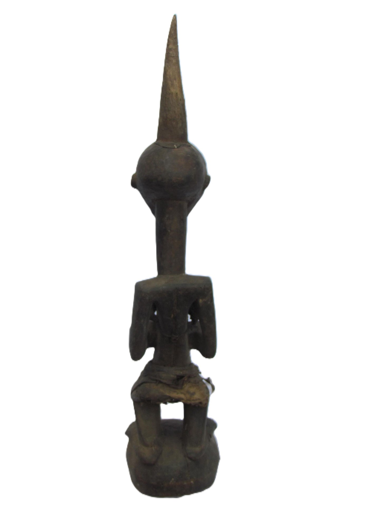 Male Songye Statue – 24" Hand-Carved Wood Congo Power Figure – Tribal Decor