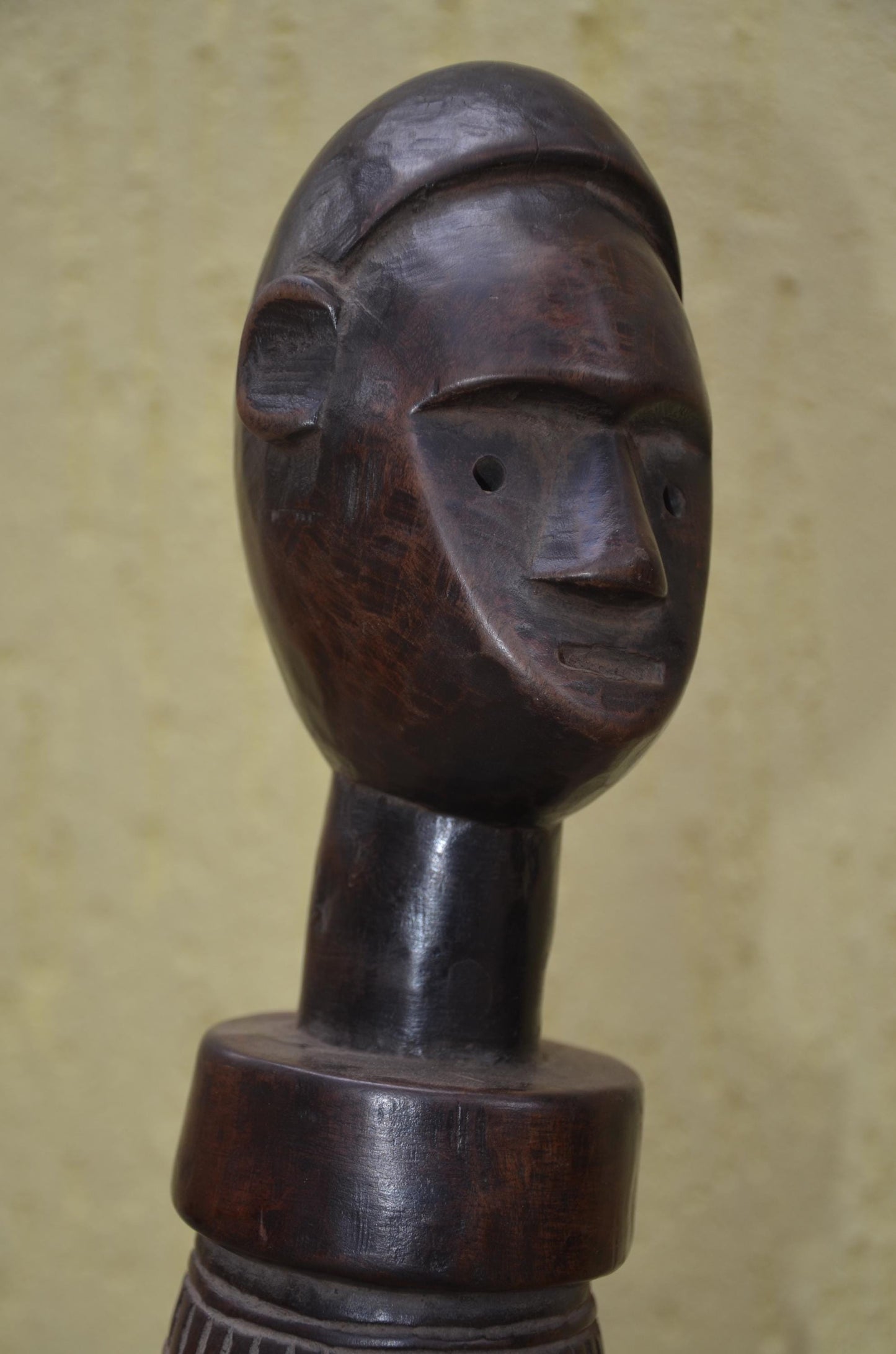Authentic Lobi Bateba Figures - 20" Hand-Carved Wood Standing Ancestor Statues, Burkina Faso Tribal Art.