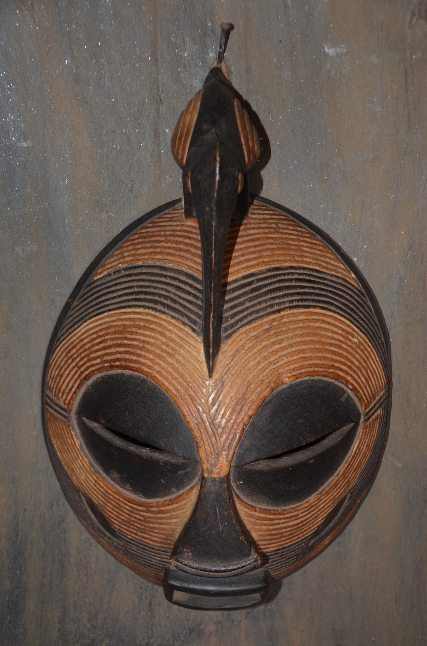 Authentic Luba "Kifwebe" Bird Mask | Congolese Tribal Art