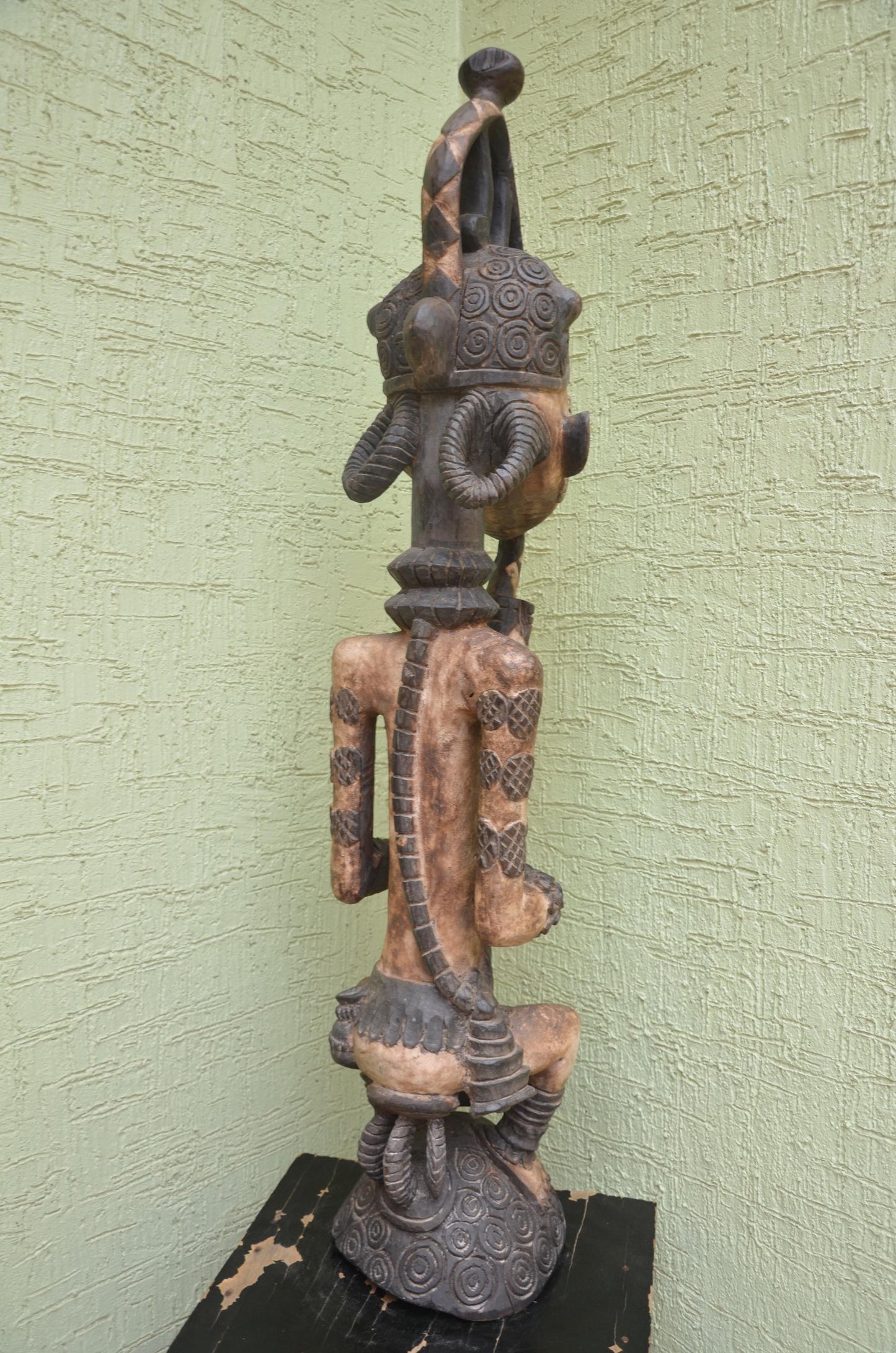 Authentic Idoma Pipe-Smoker Shrine Figure | Nigerian Tribal Art