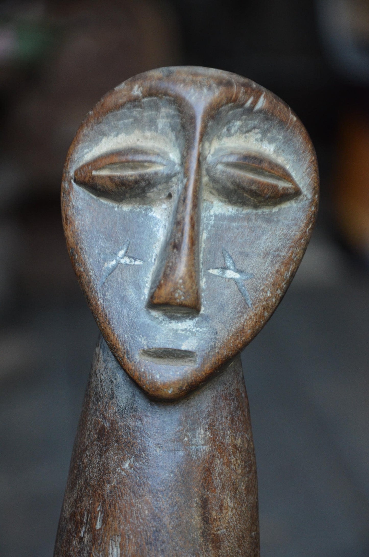 Authentic Lega Ancestor Figure | Congolese Tribal Wood Sculpture