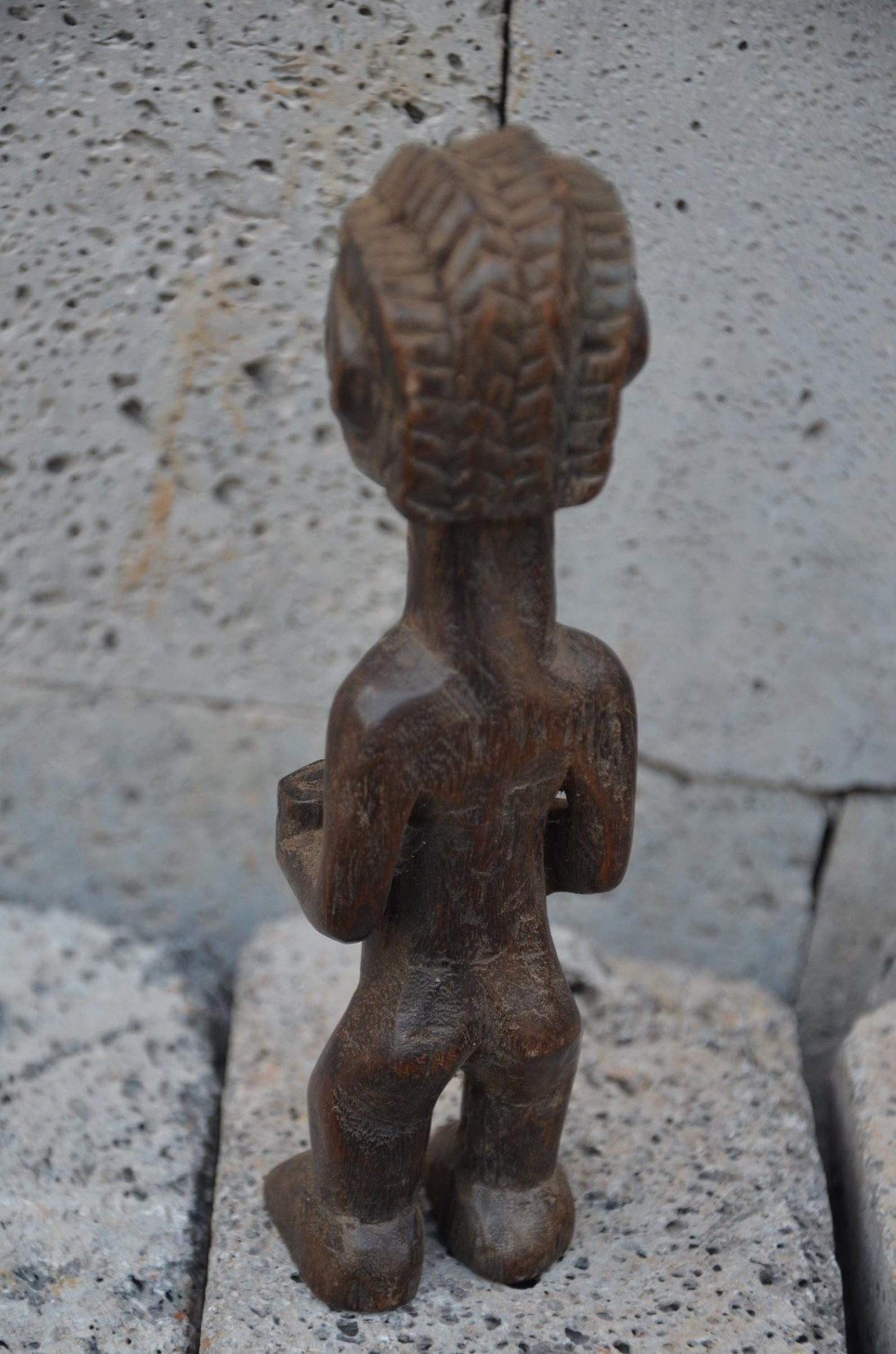 Authentic Chokwe Female Ancestor Figure | Angolan Tribal Art