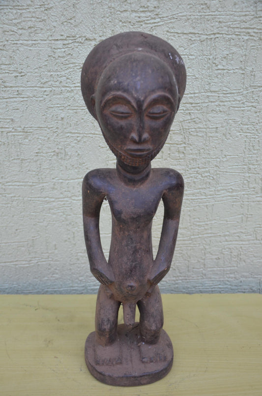 Large Hemba Luba Male Ancestor Statue | DRC Tribal Art