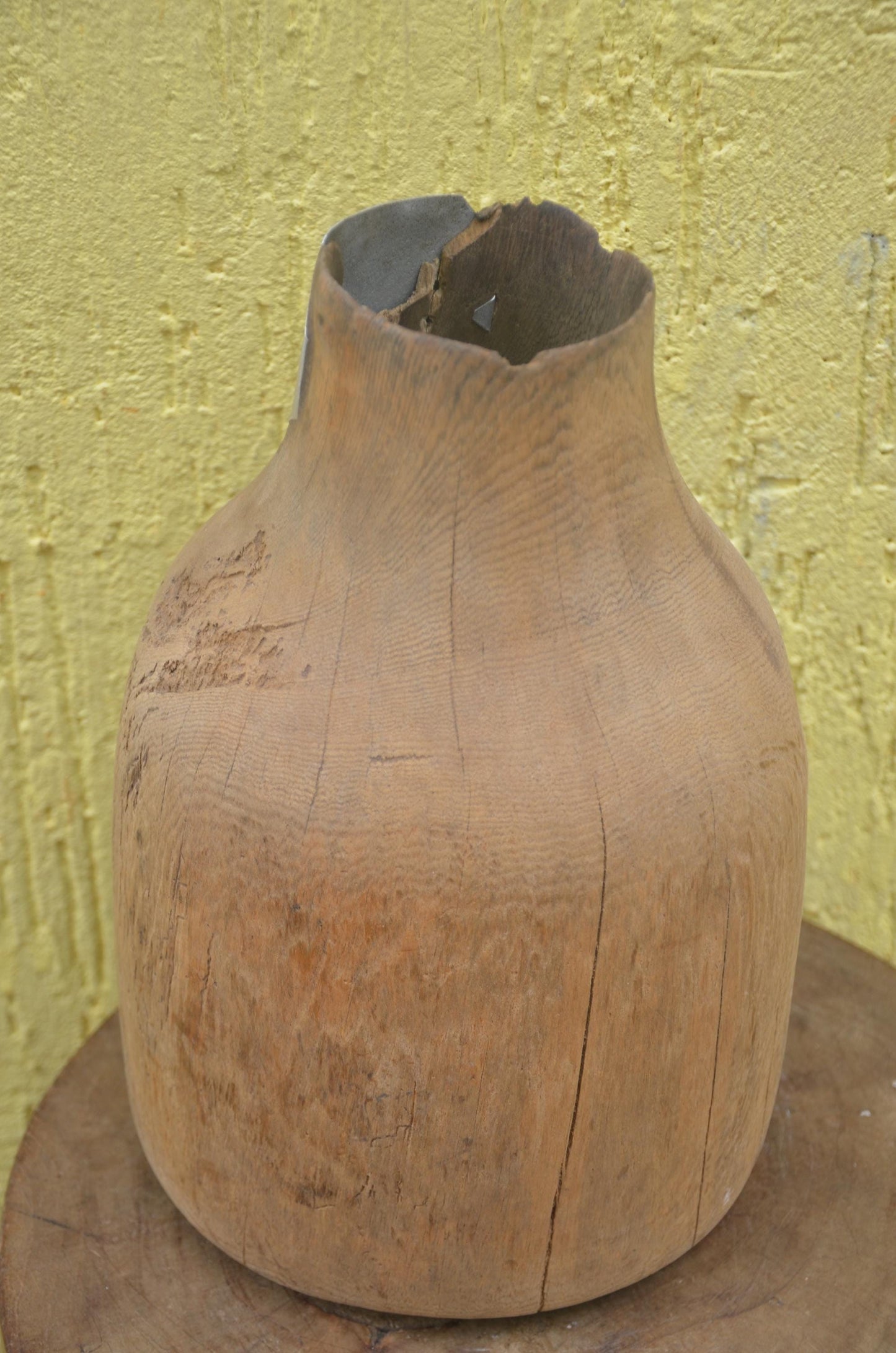 Authentic Rwandan Milk Vessel | Icyansi Traditional Wood Art | African Decor