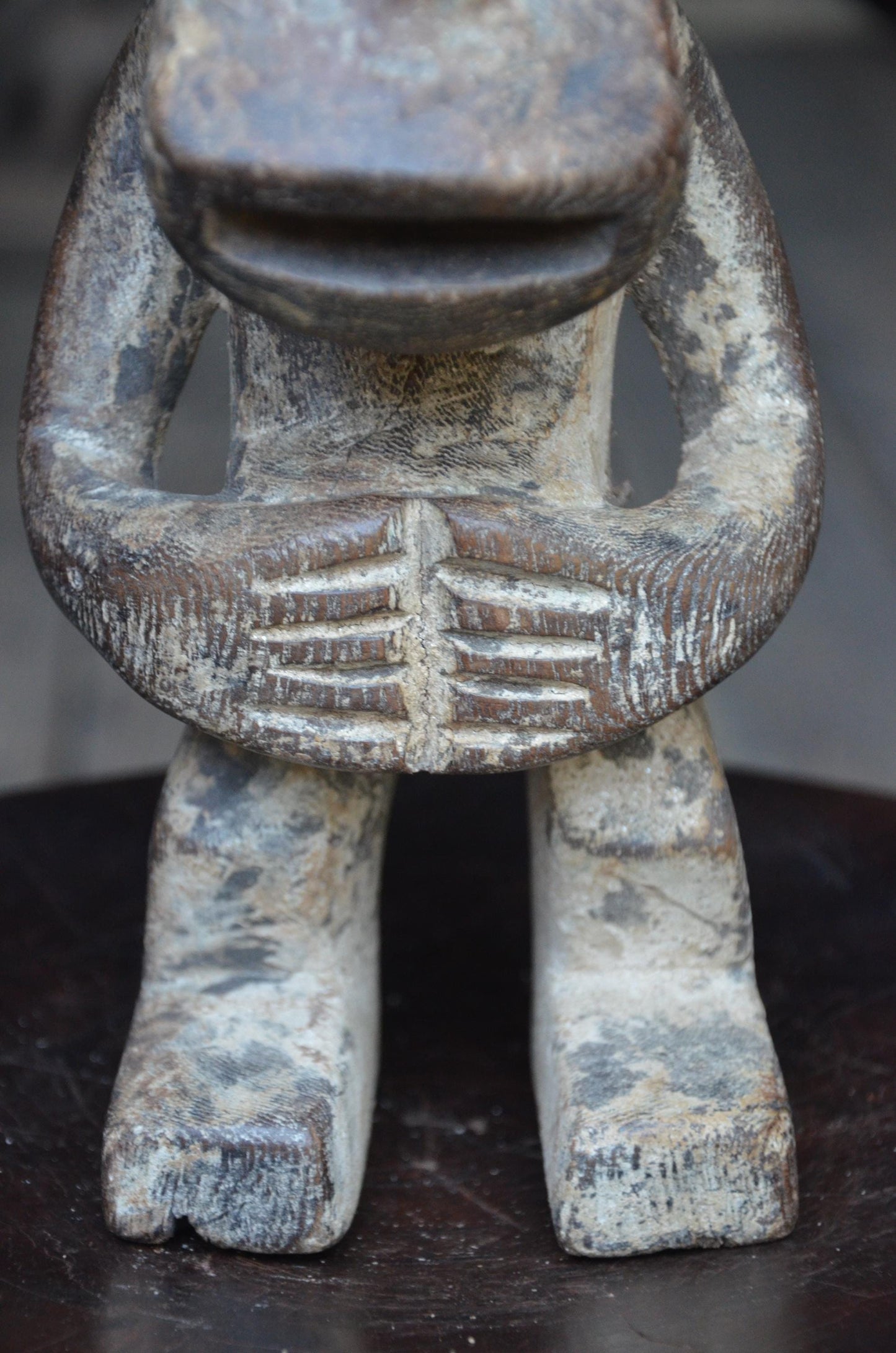 Authentic Hemba Style Statue | Chimpanzee Power Figure | Tribal Wood Art