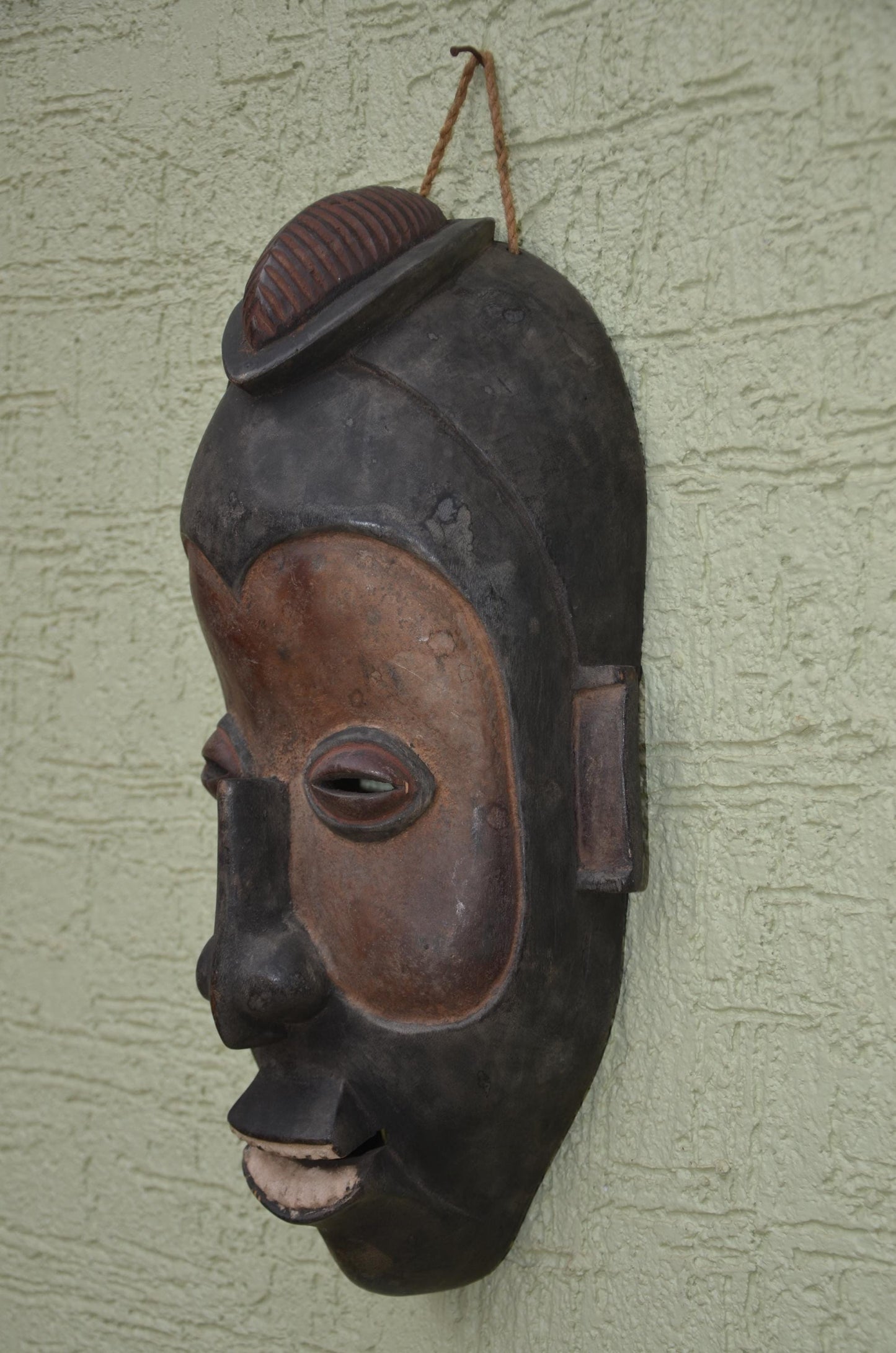 Senufo Kpeliye'e Mask | Hand-Carved African Tribal Wall Art, Ivory Coast Heritage