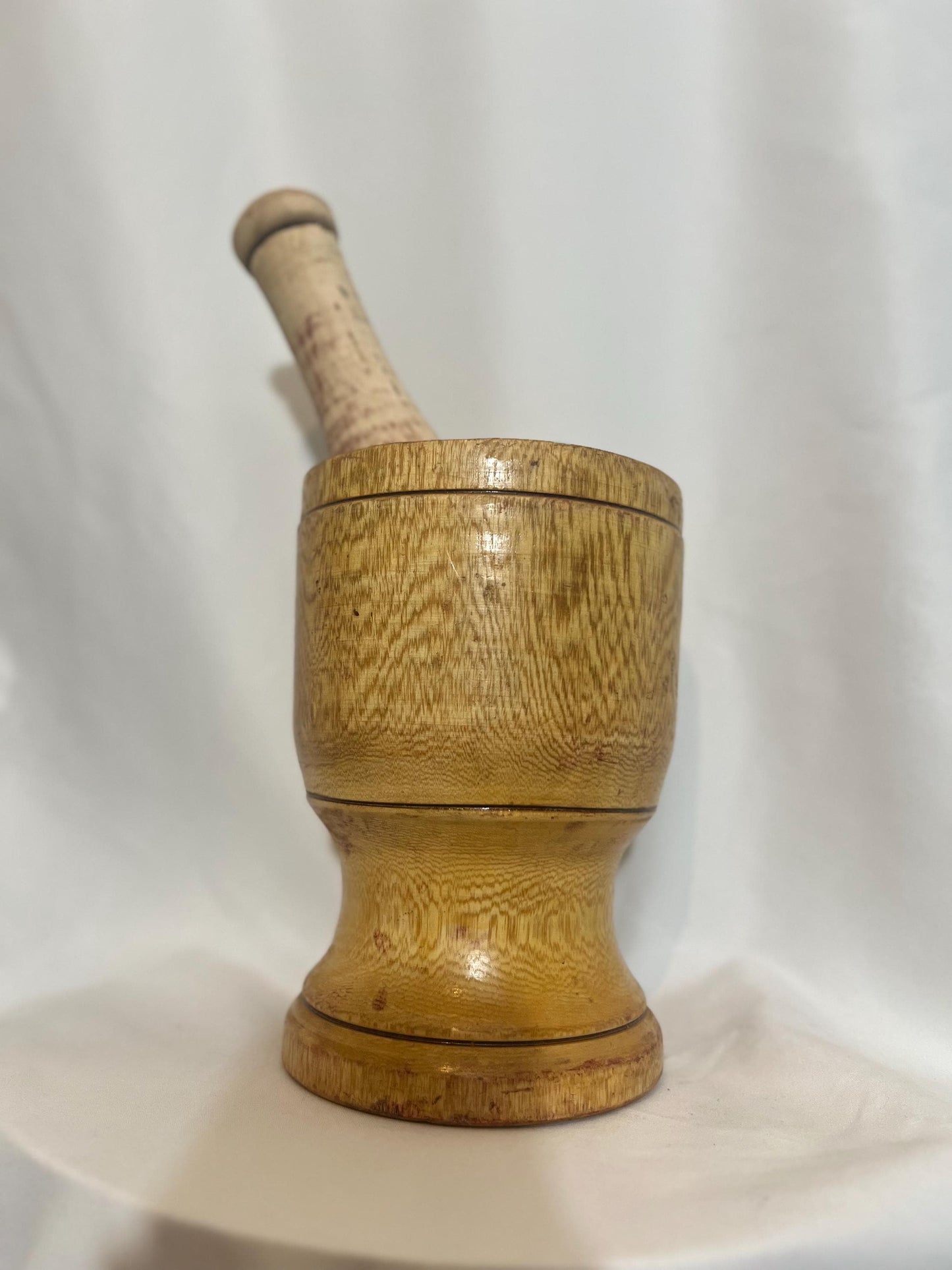 Hand Carved Wood Mortar and Pestle Set Primitive African Kitchen Utensil Carved Ring Spice Bowl Wabi Sabi Counter Decor Food Gift