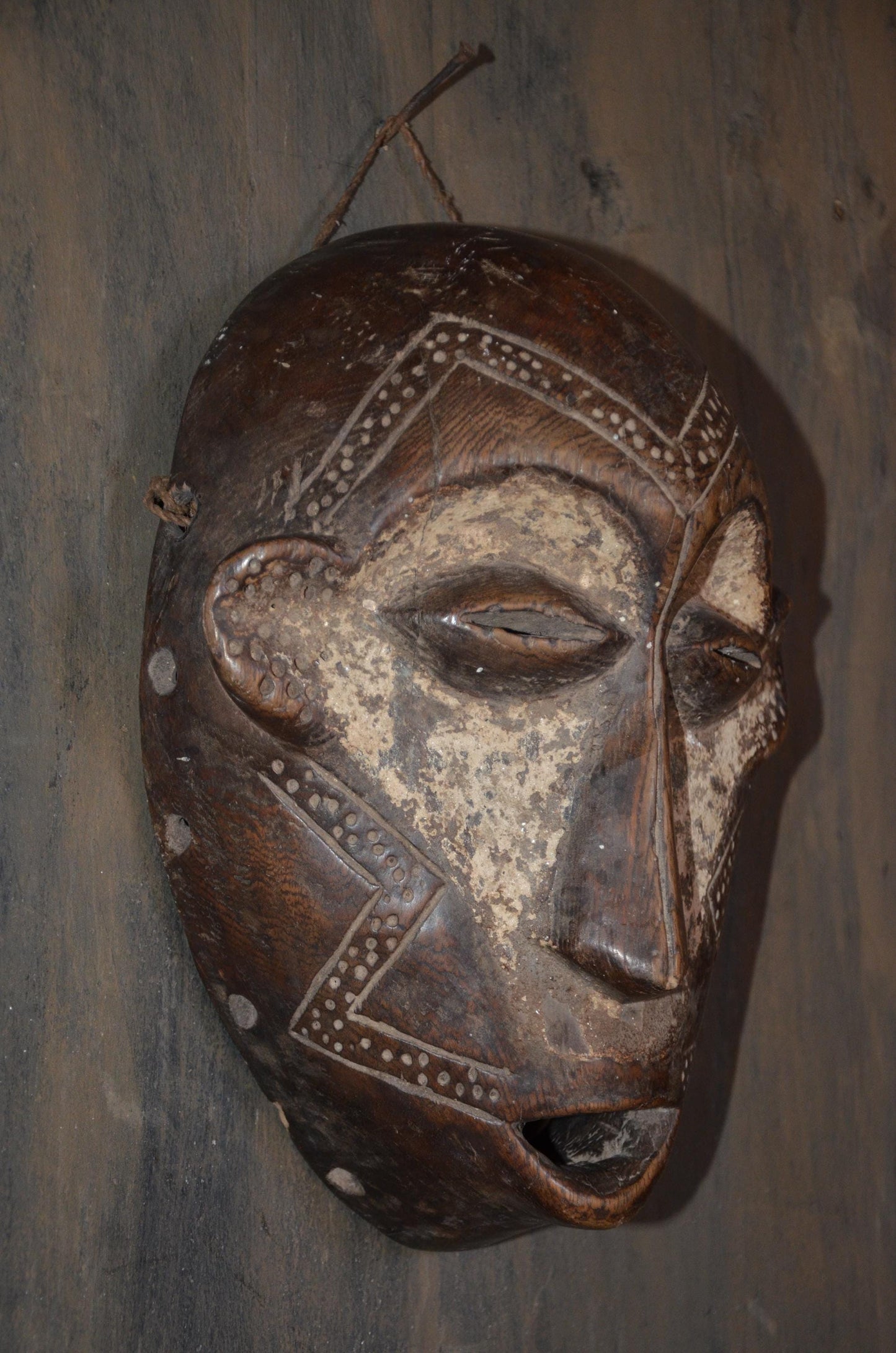 Authentic Bembe Mask | Congolese Tribal Art | Hand-Carved Wood