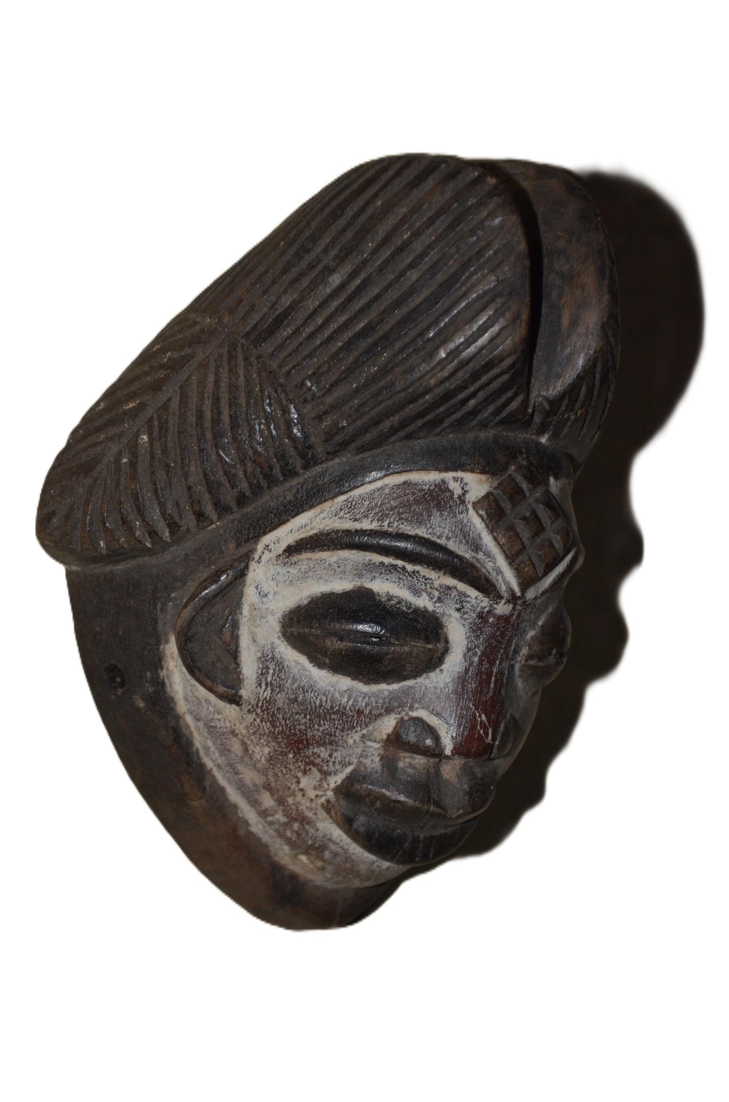 Authentic Bapunu Mask | Traditional Punu Art | Congolese Tribal Wall Art