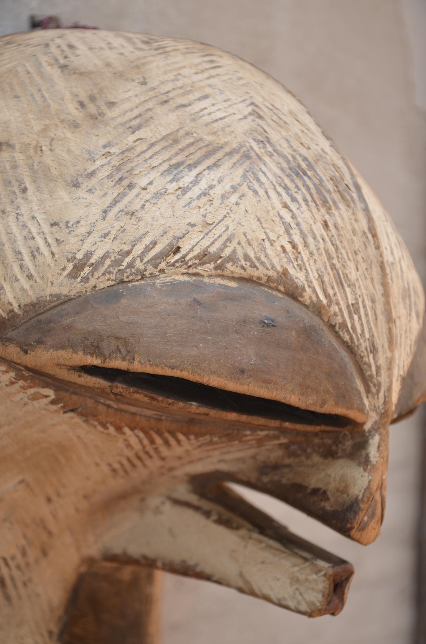 Authentic Female Songye Kifwebe Mask | Congo Tribal Art | Rounded