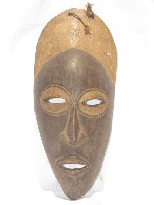 Hand carved wall hanging African traditional wooden masks from D.R.C