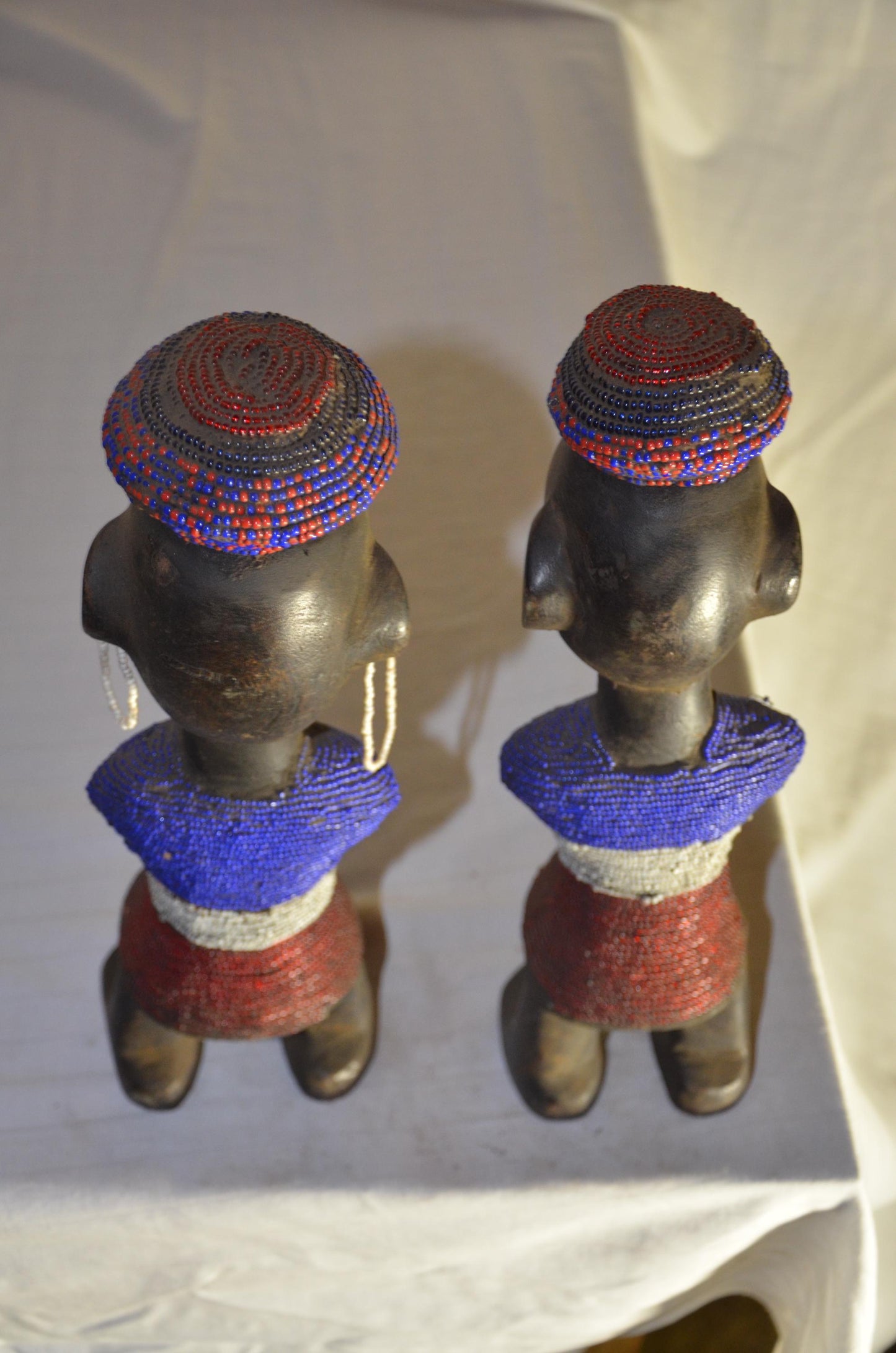Authentic Azande Couple Statue | African Tribal Art | Hand-Carved Wood