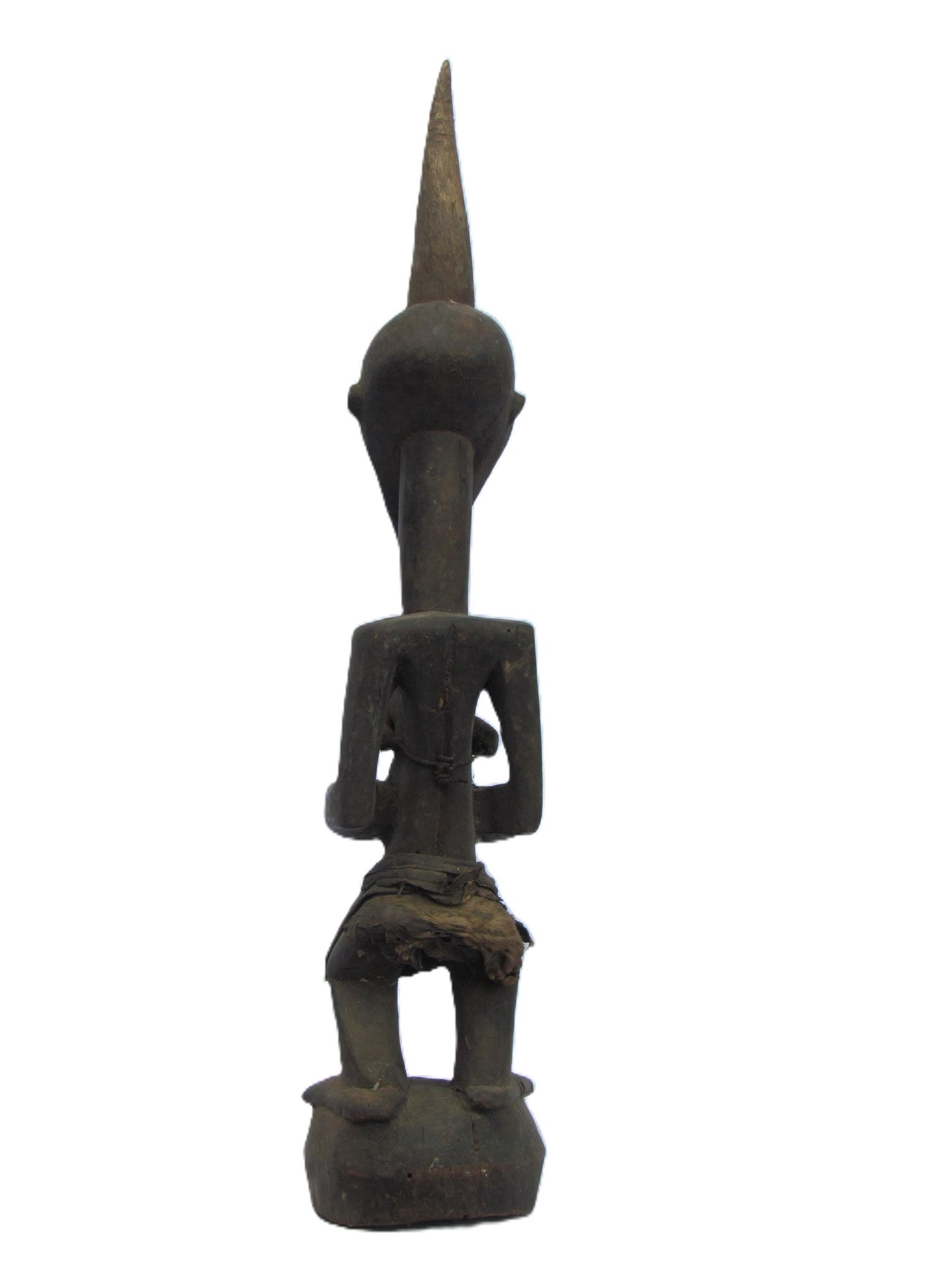 Male Songye Statue – 24" Hand-Carved Wood Congo Power Figure – Tribal Decor