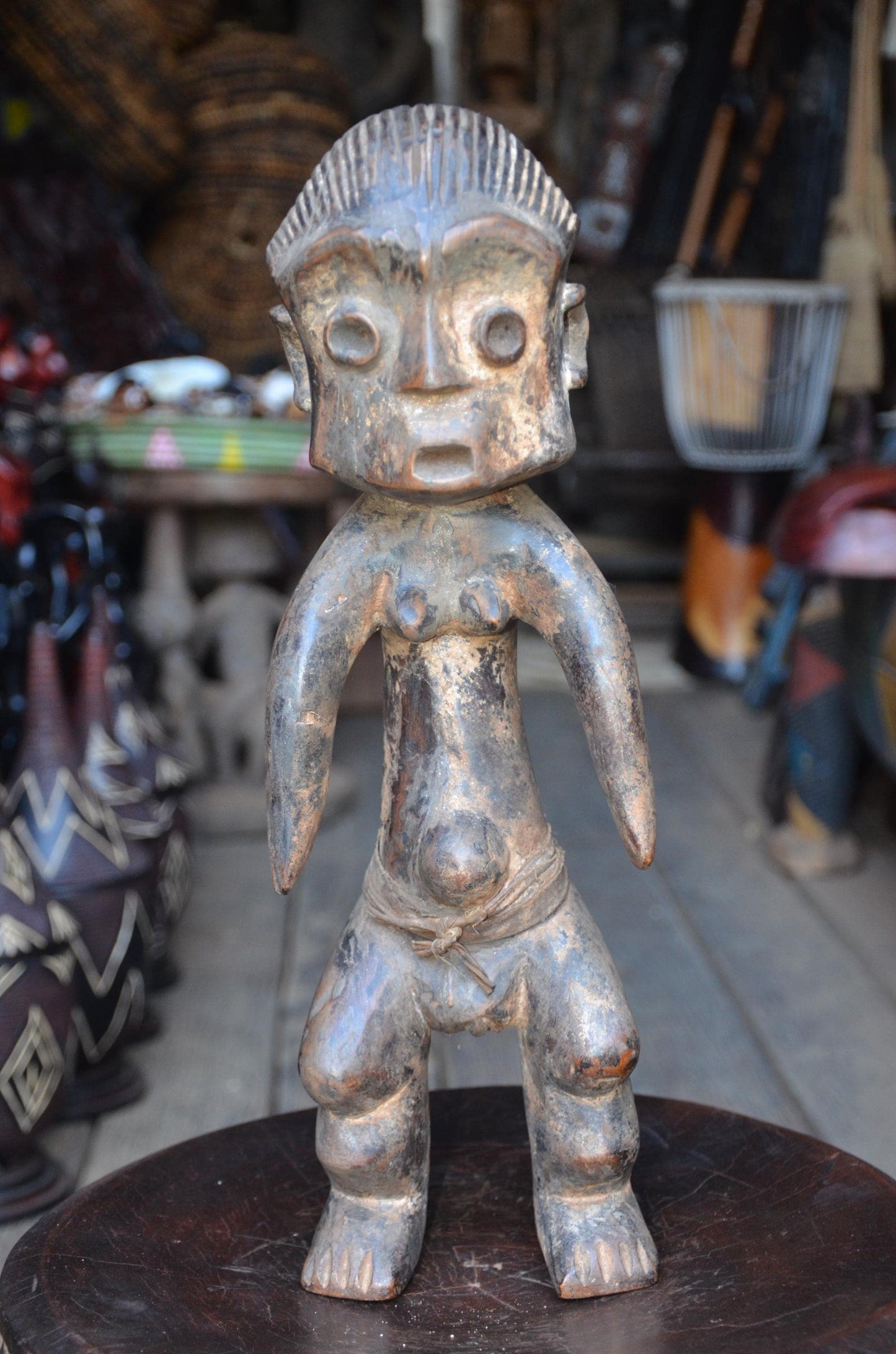 Authentic Hemba Statue | Ancestor Singiti Figure | Congolese Tribal Art