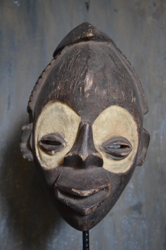 Authentic Hemba "Soko Mutu" Mask | Congolese Tribal Art