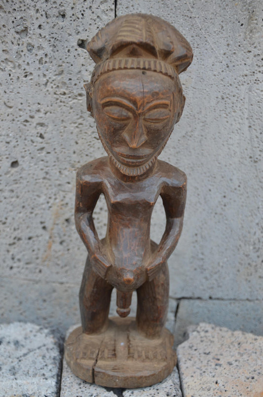 Authentic Hemba Male Ancestor Figure | Congolese Tribal Art | Singiti