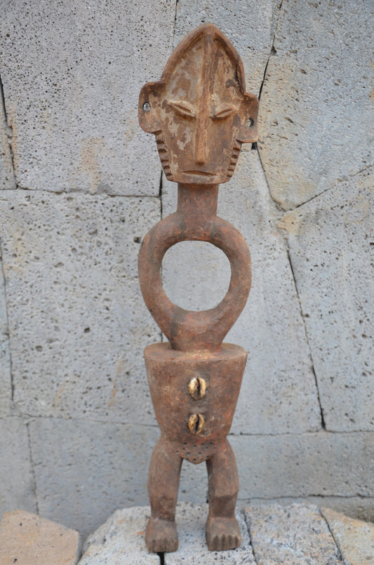 Authentic Mumuye Ancestor Figure | Nigerian Tribal Art | Abstract